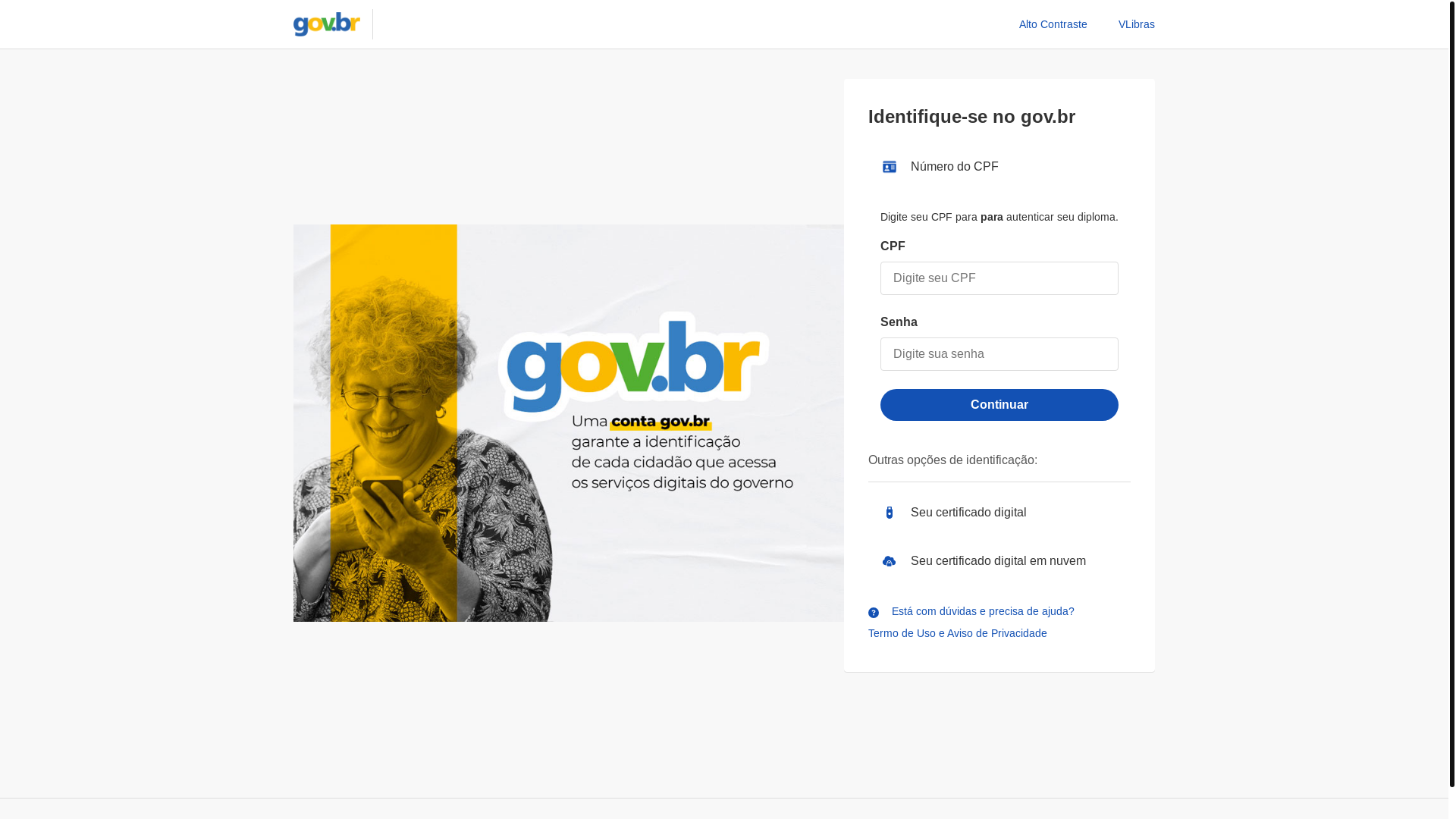 website screenshot of https://validadormec.digital/