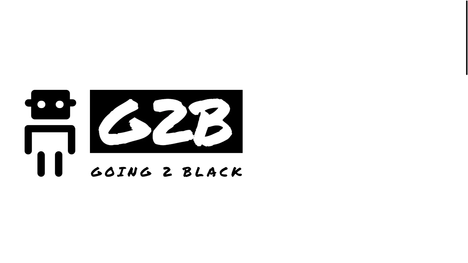 website screenshot of https://going2black.online/