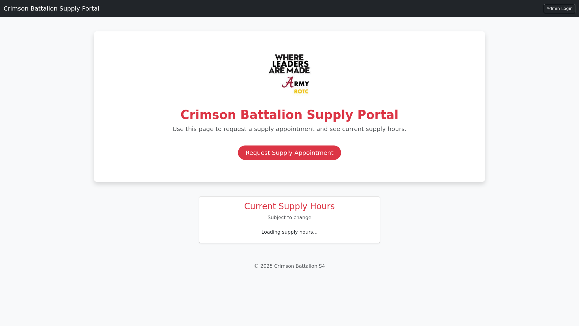 website screenshot of https://uarotcsupply.com/