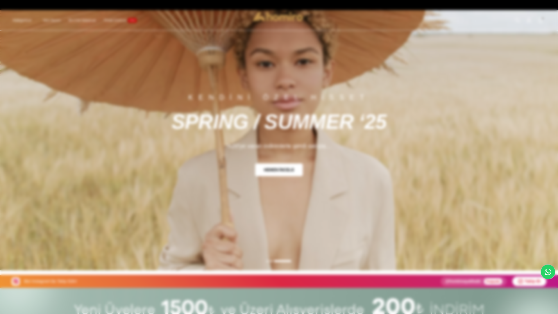 website screenshot of https://homiro.com.tr