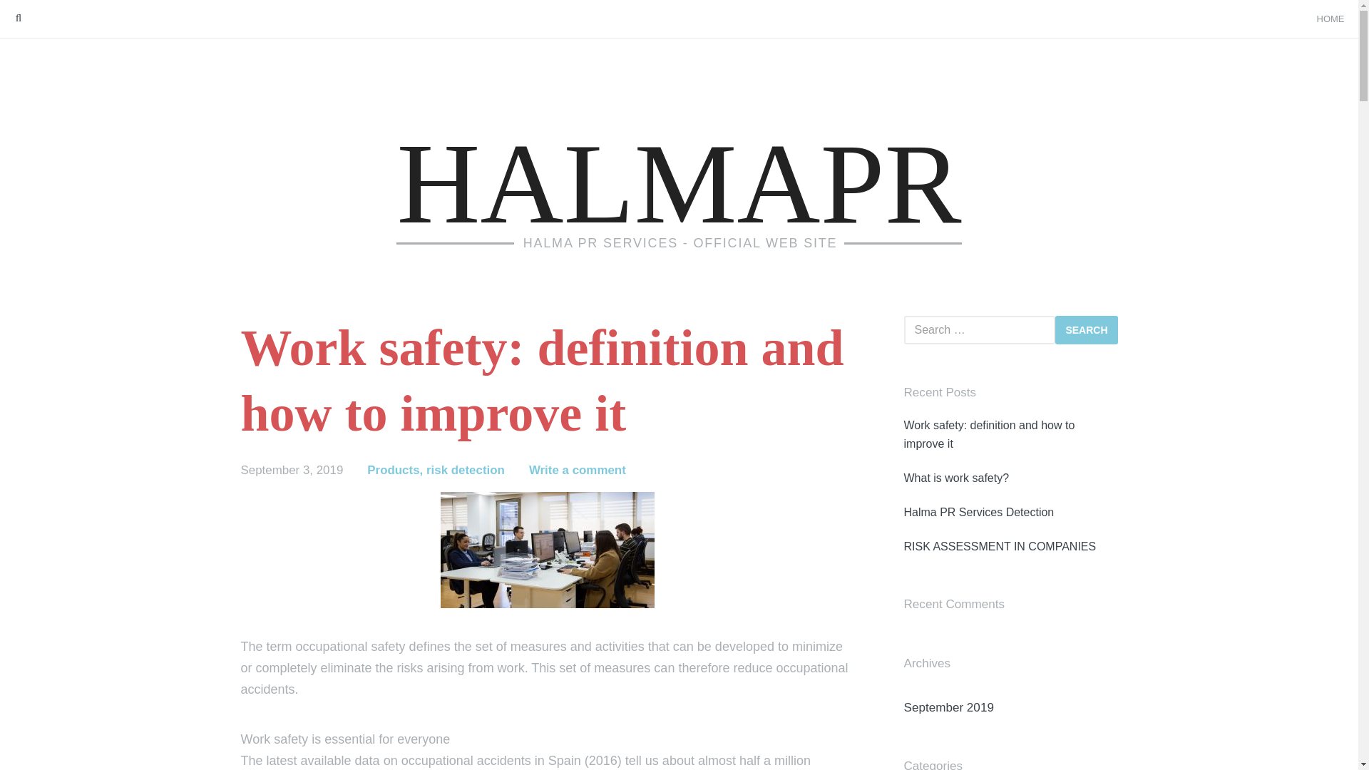 website screenshot of https://halmapr.com/
