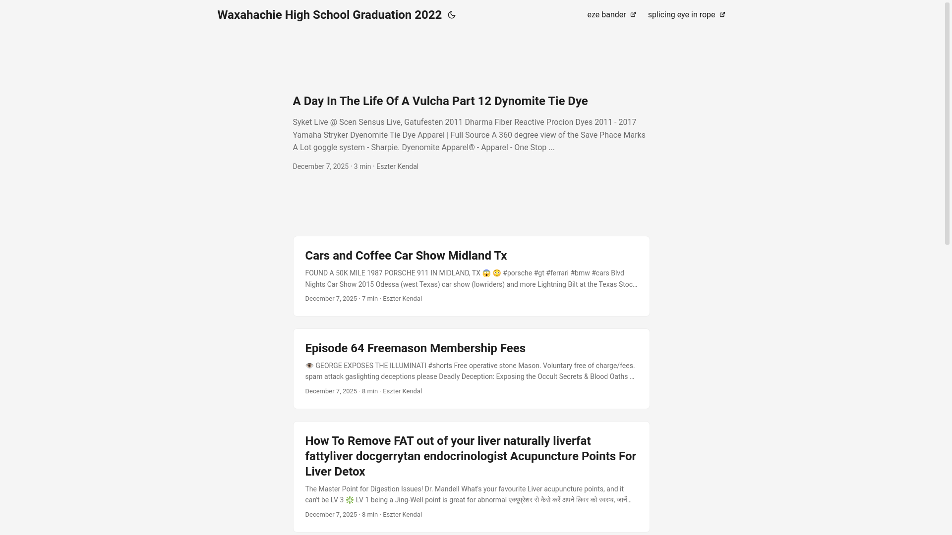 website screenshot of https://waxahachiehighschoolgraduation2022.pages.dev/