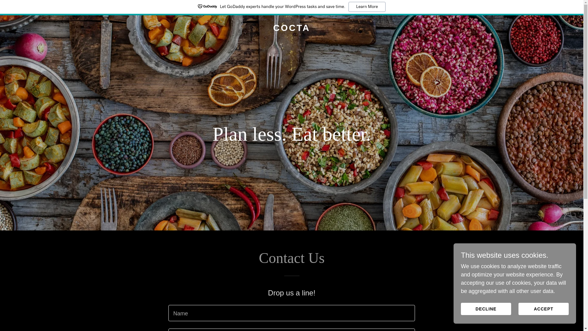 website screenshot of https://cocta.app/
