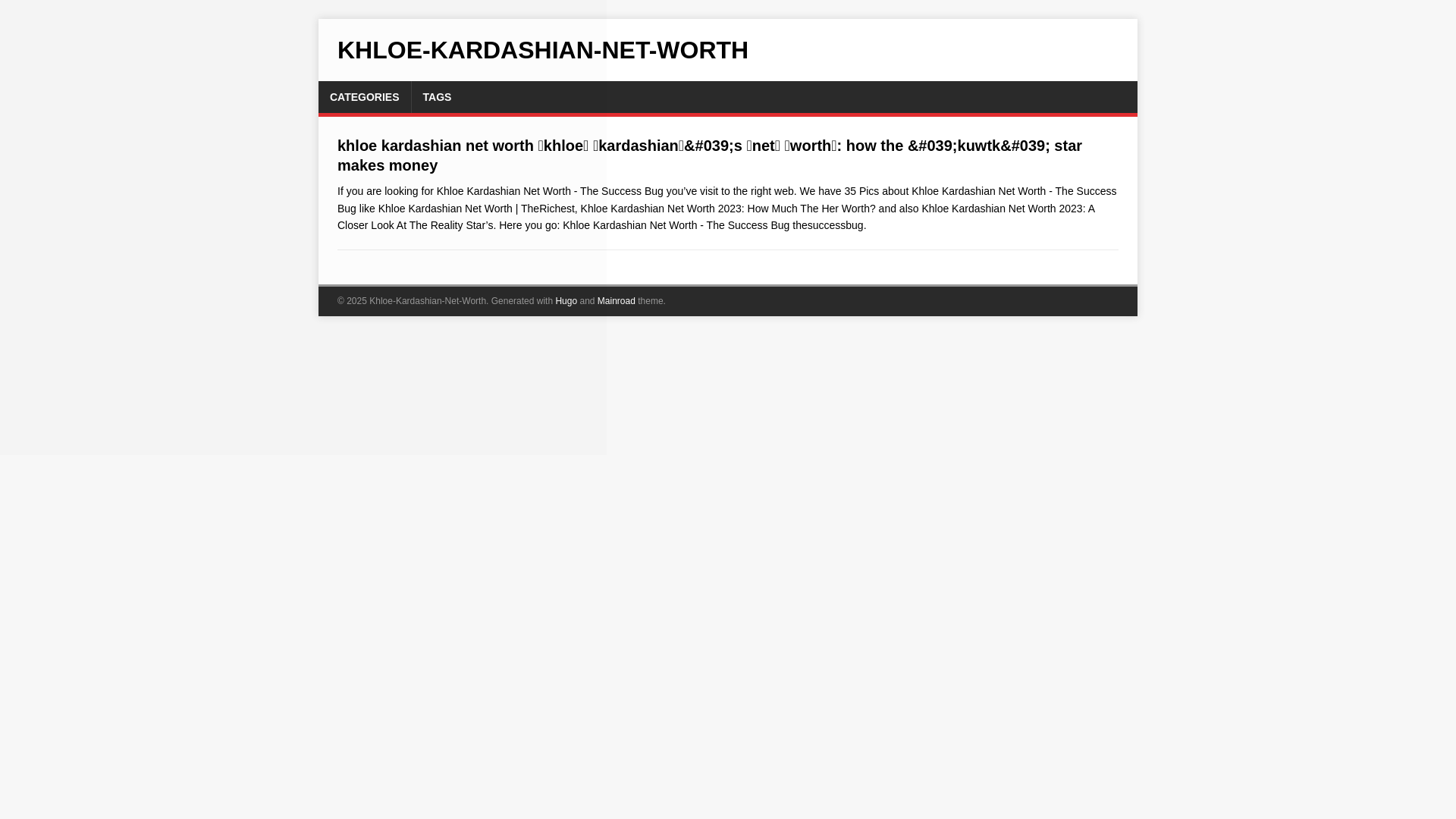 website screenshot of https://khloe-kardashian-net-worth.pages.dev/