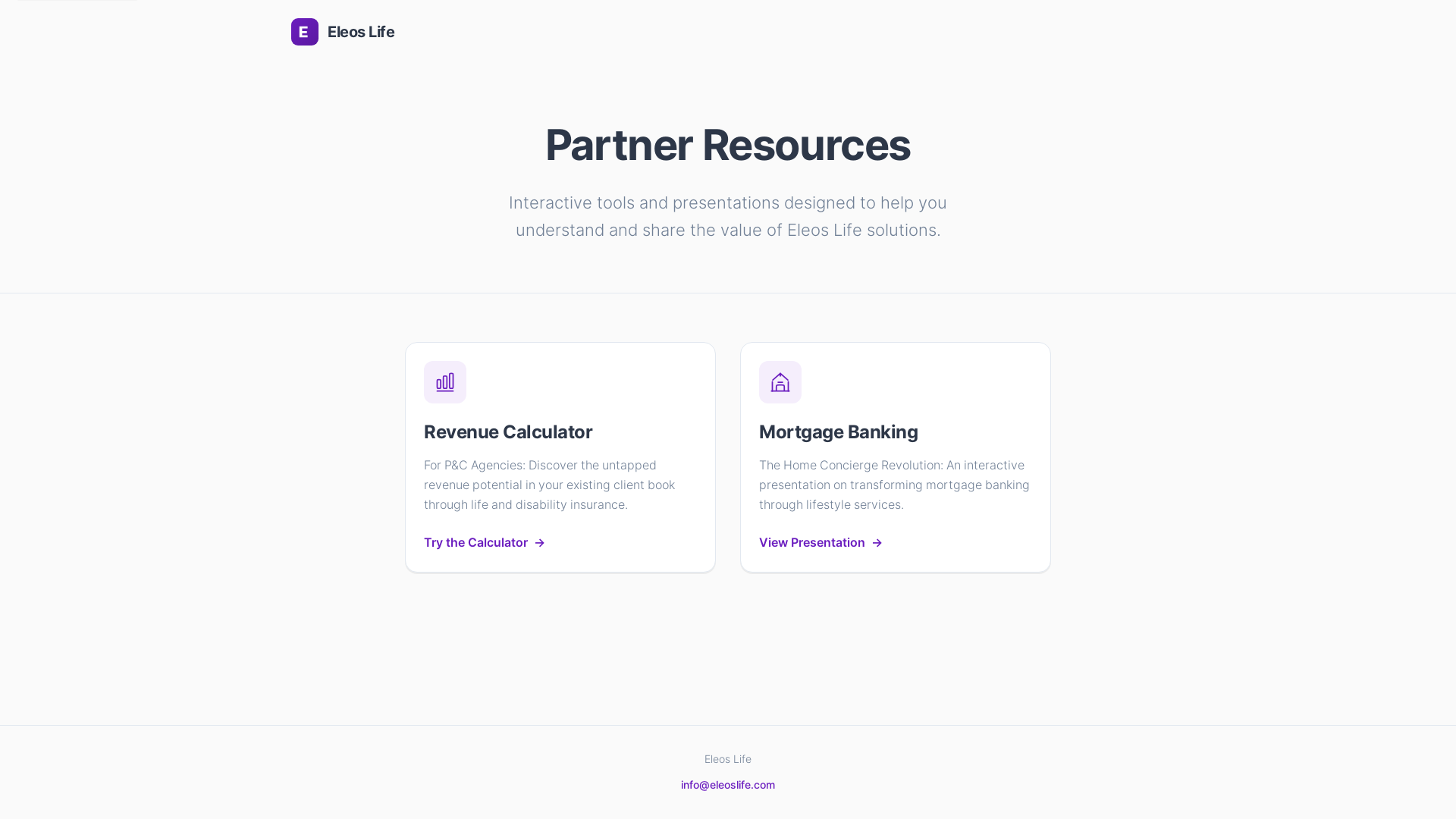website screenshot of https://eleosb2b.pages.dev/