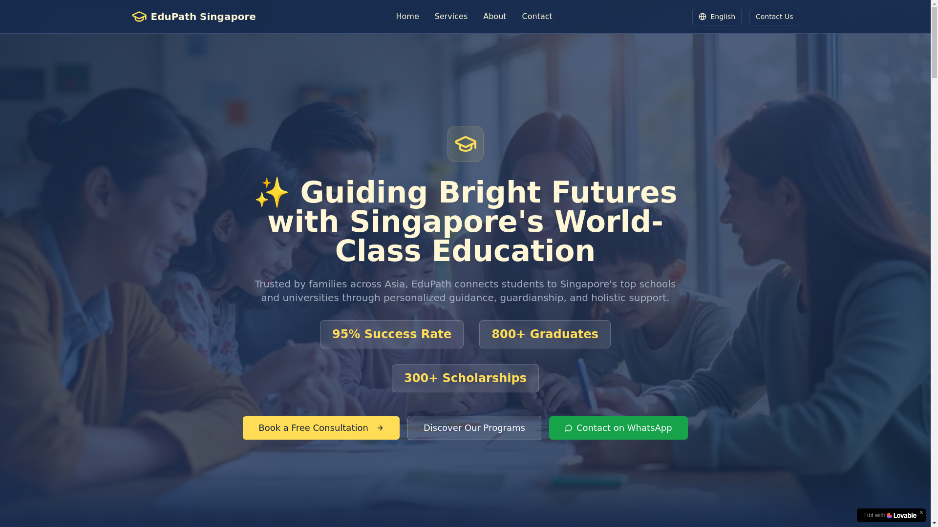 website screenshot of https://edupath-singapore.com/