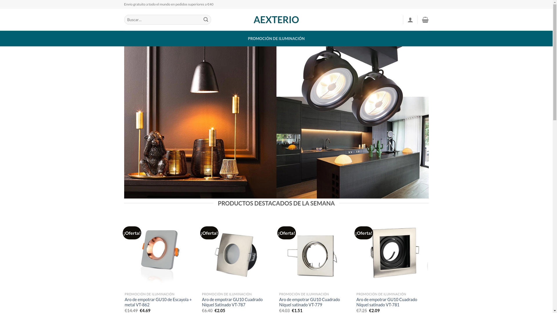 website screenshot of https://aexterio.shop/