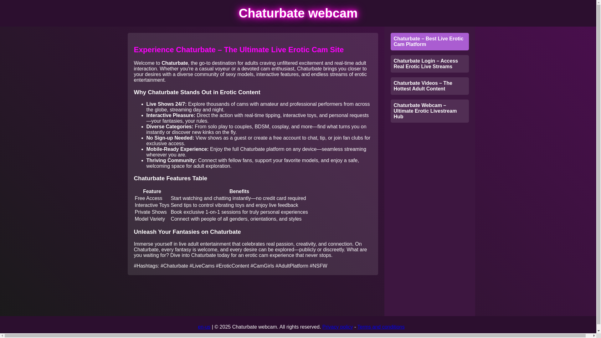 website screenshot of https://web-chaturbate.net/