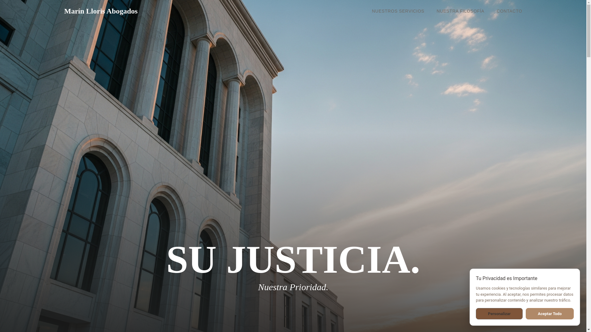 website screenshot of https://marin-abogados-1.pages.dev/