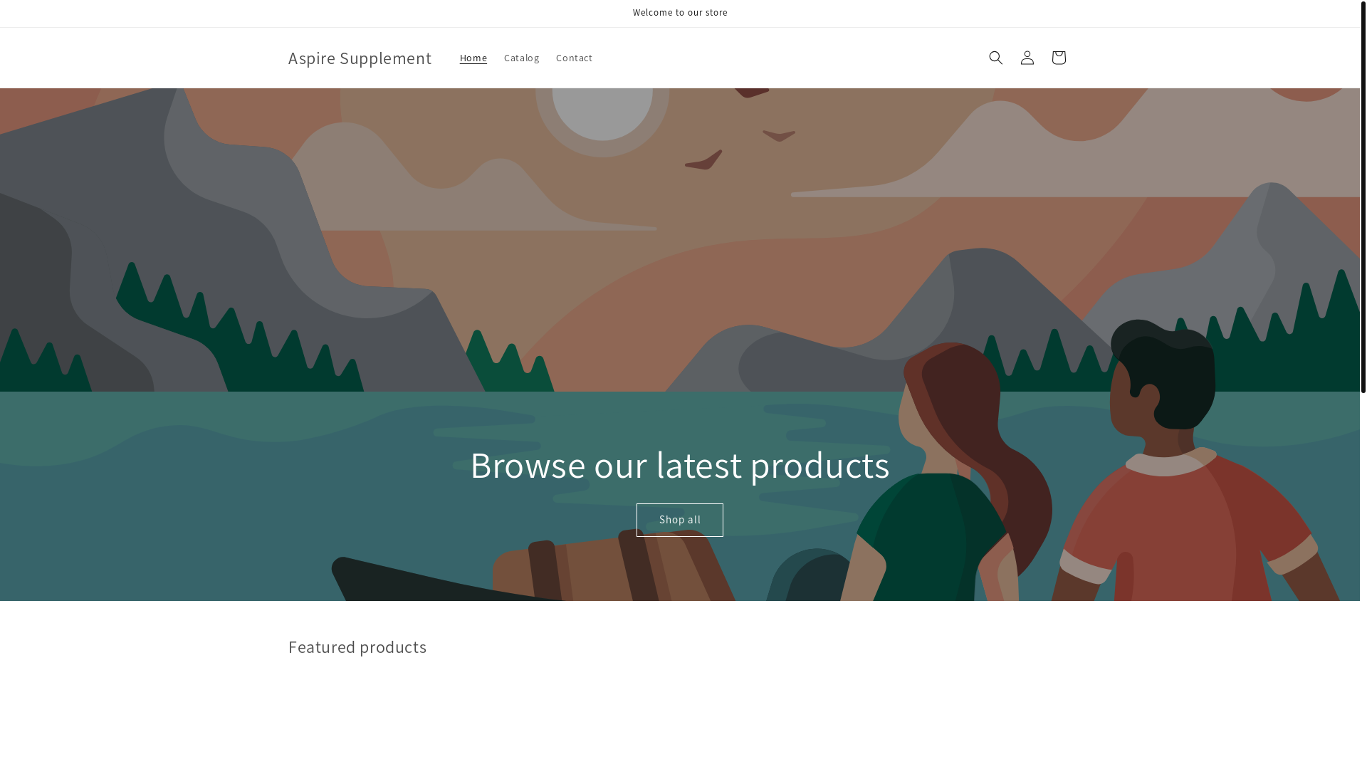 website screenshot of https://aspiresupplement.com/