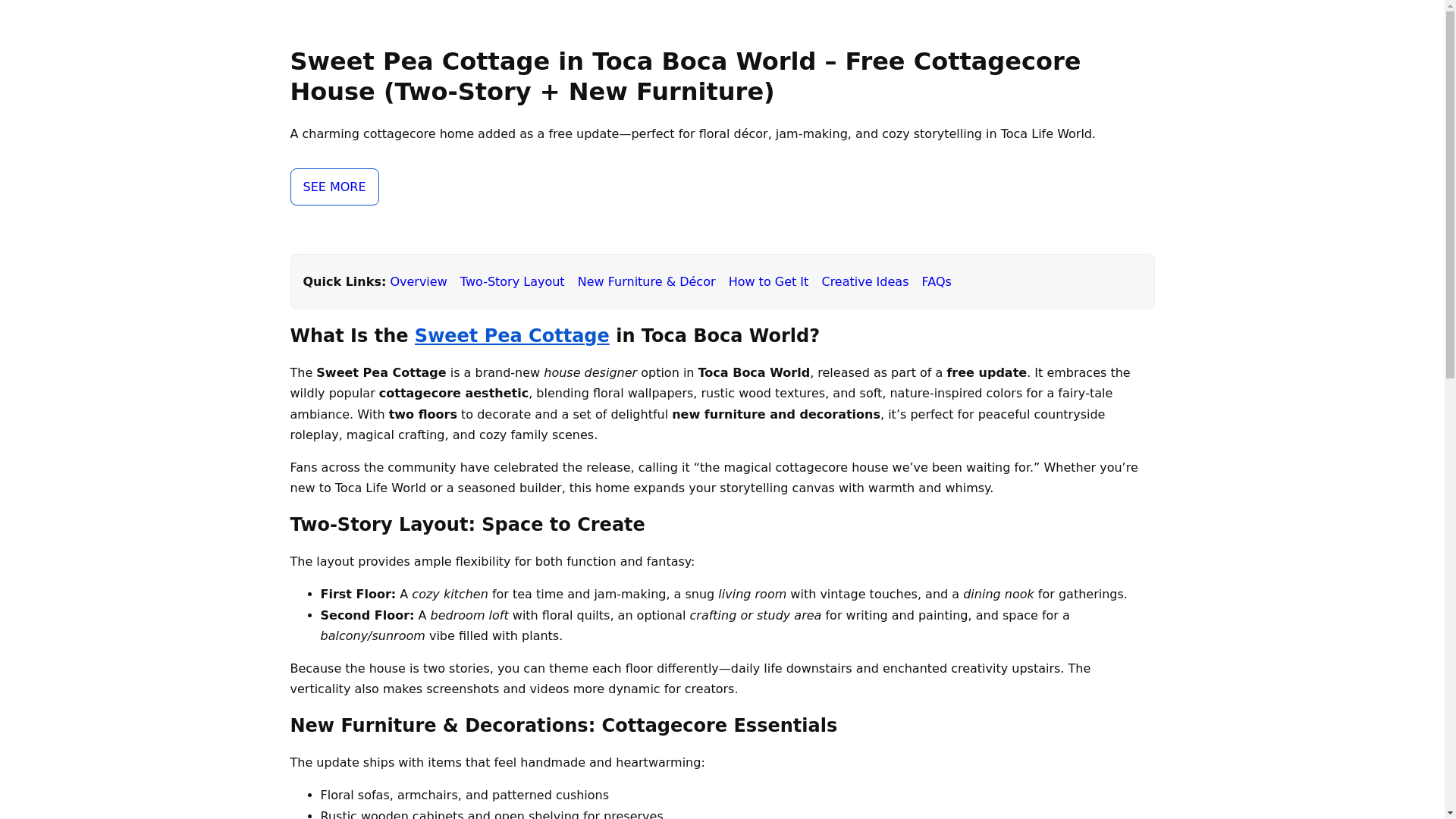 website screenshot of https://sweetpeacottage.pages.dev/
