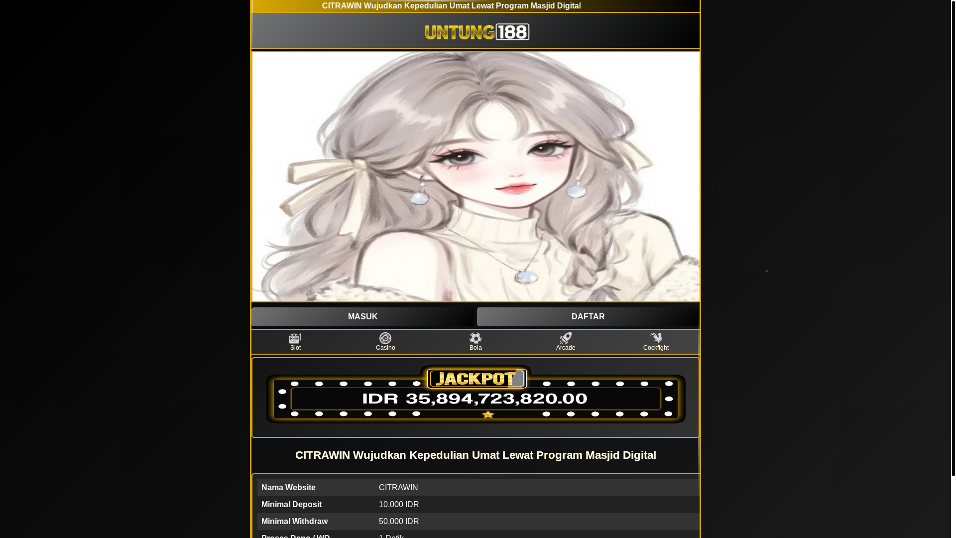 website screenshot of https://citrawin-9q7.pages.dev/