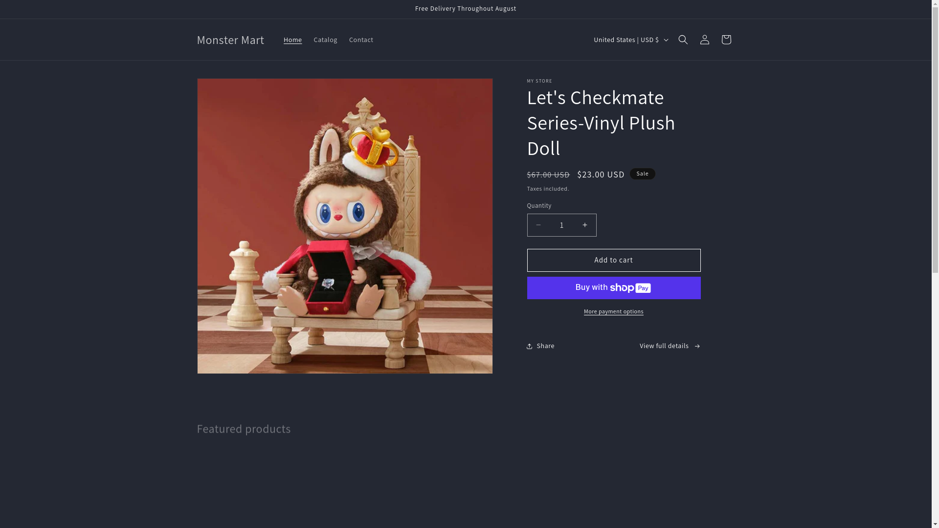 website screenshot of https://monster-mart.store/