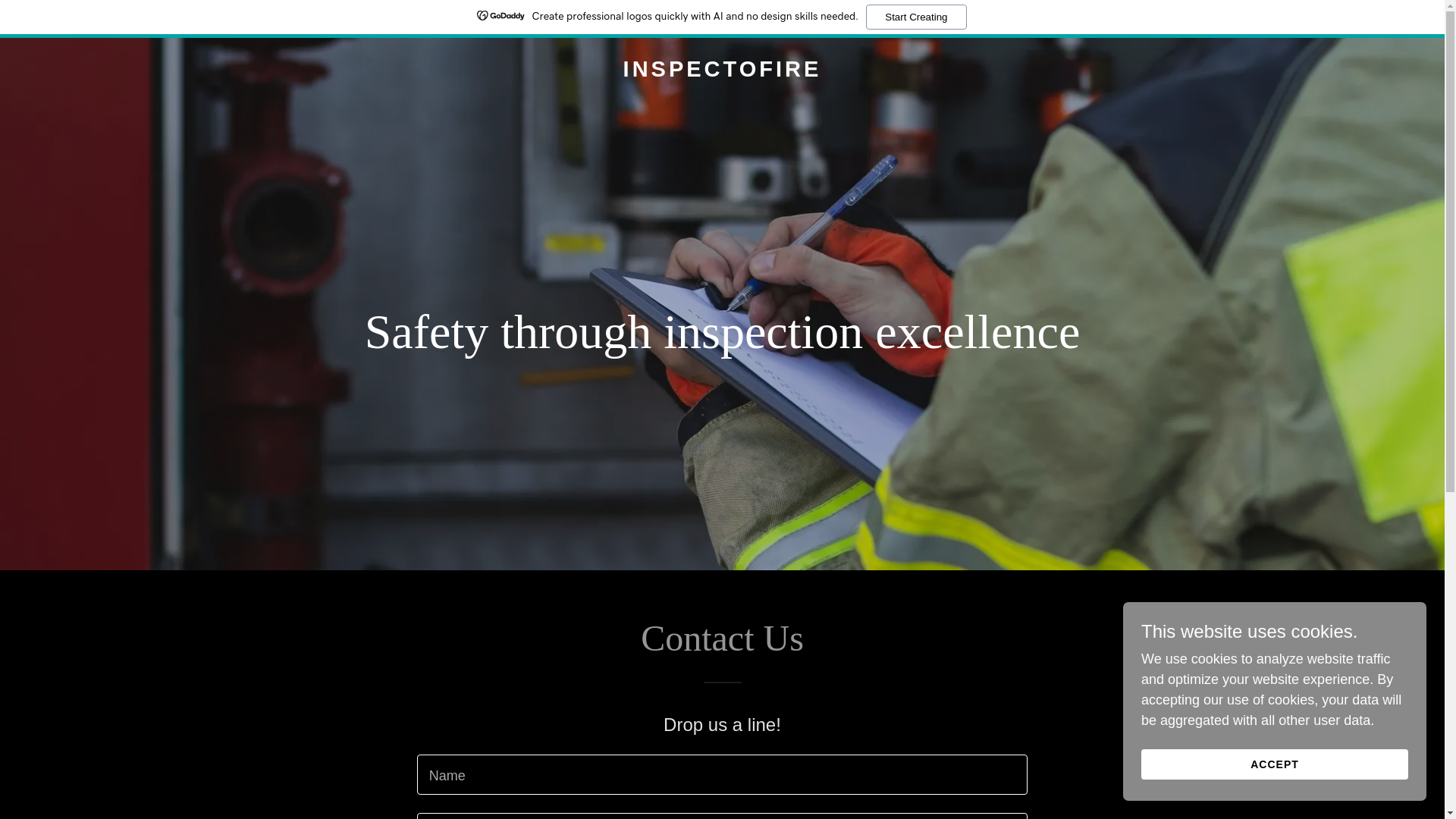 website screenshot of https://inspectofire.com/