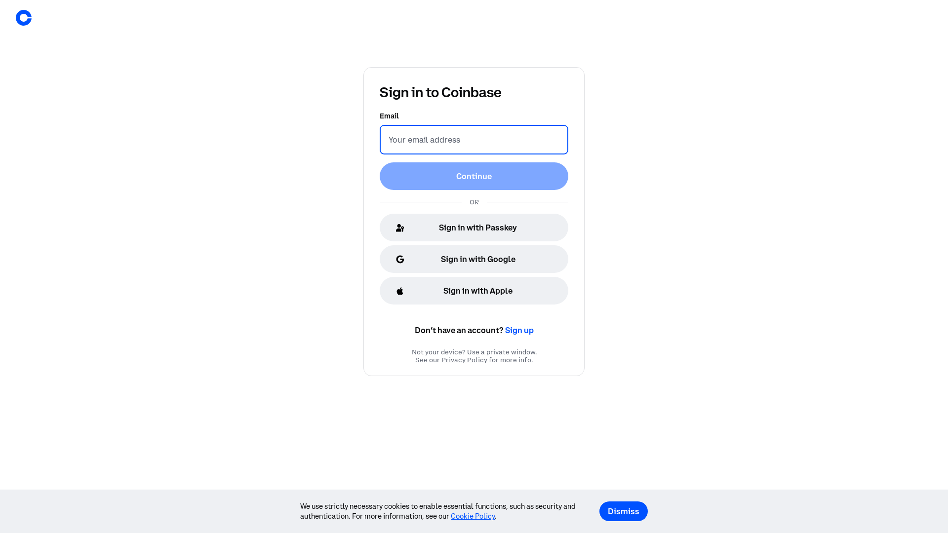 website screenshot of https://securecoinbaccount.com/