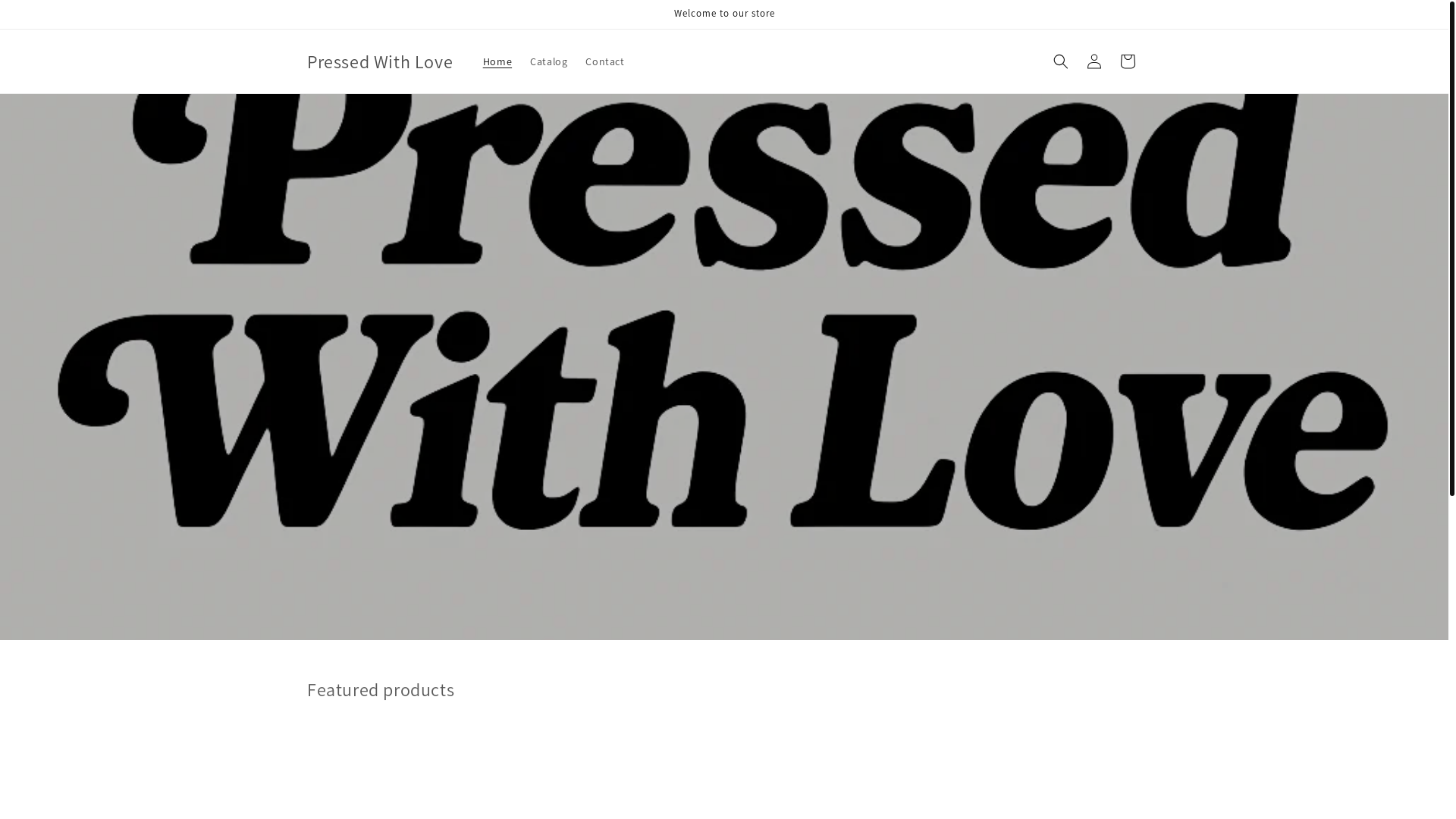 website screenshot of https://pressedwithlove.co/