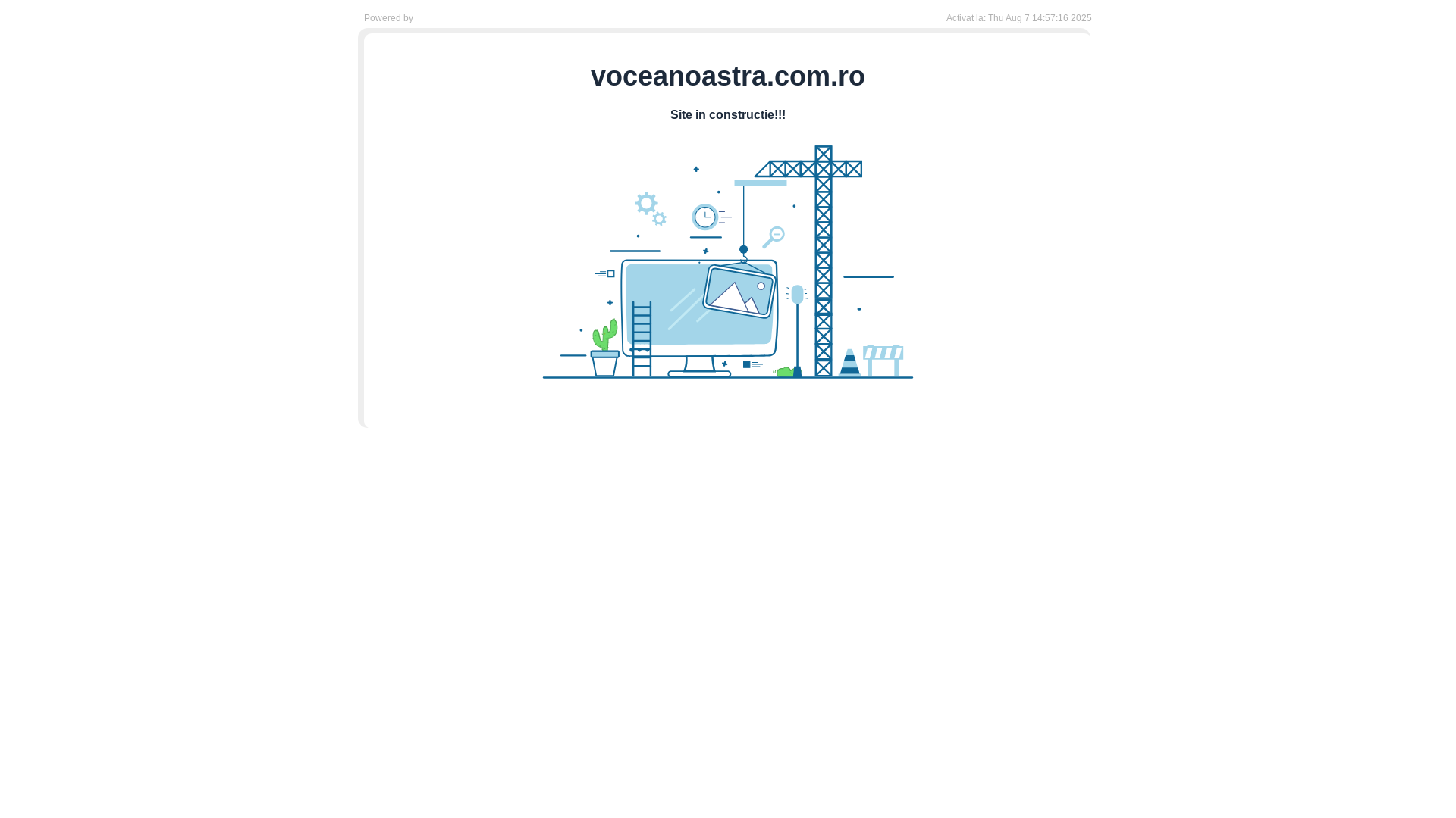 website screenshot of https://voceanoastra.com.ro/