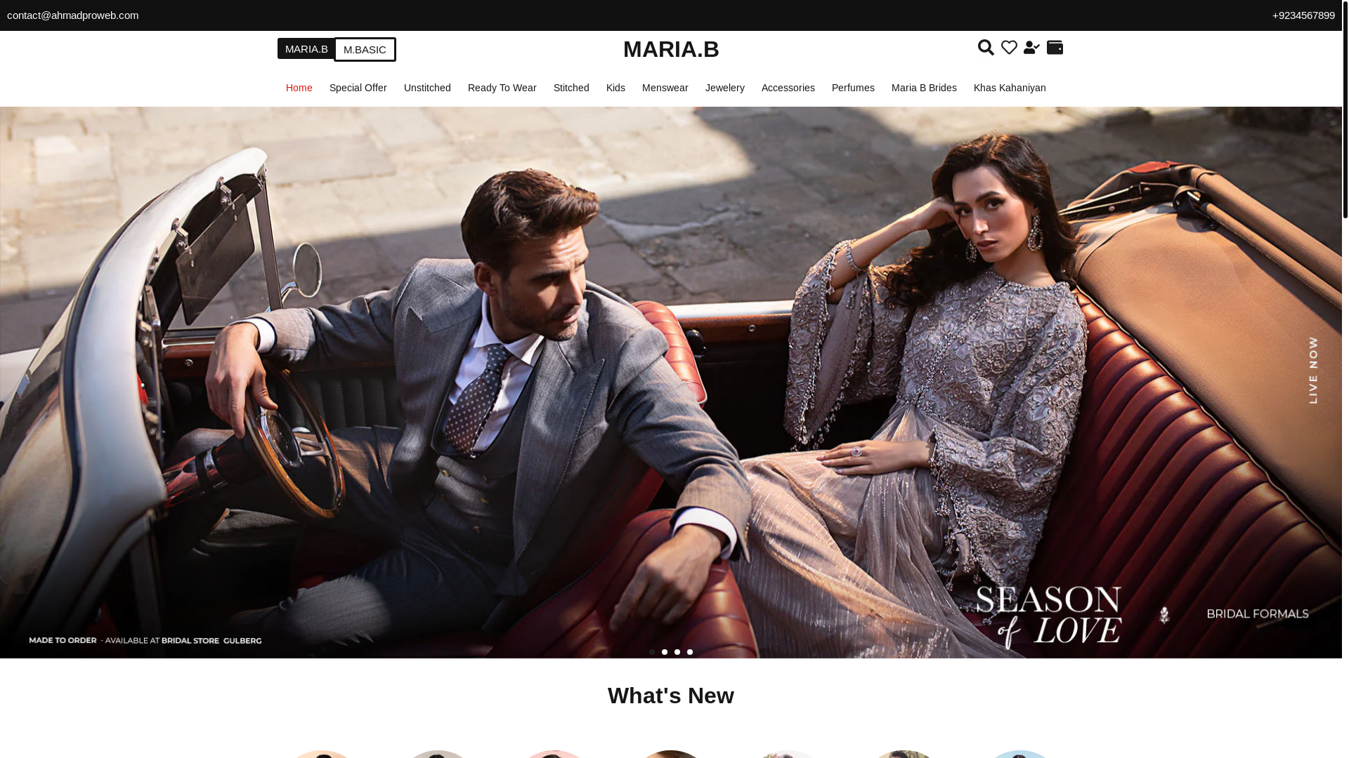website screenshot of https://mahrukh-ecommerce.pages.dev/