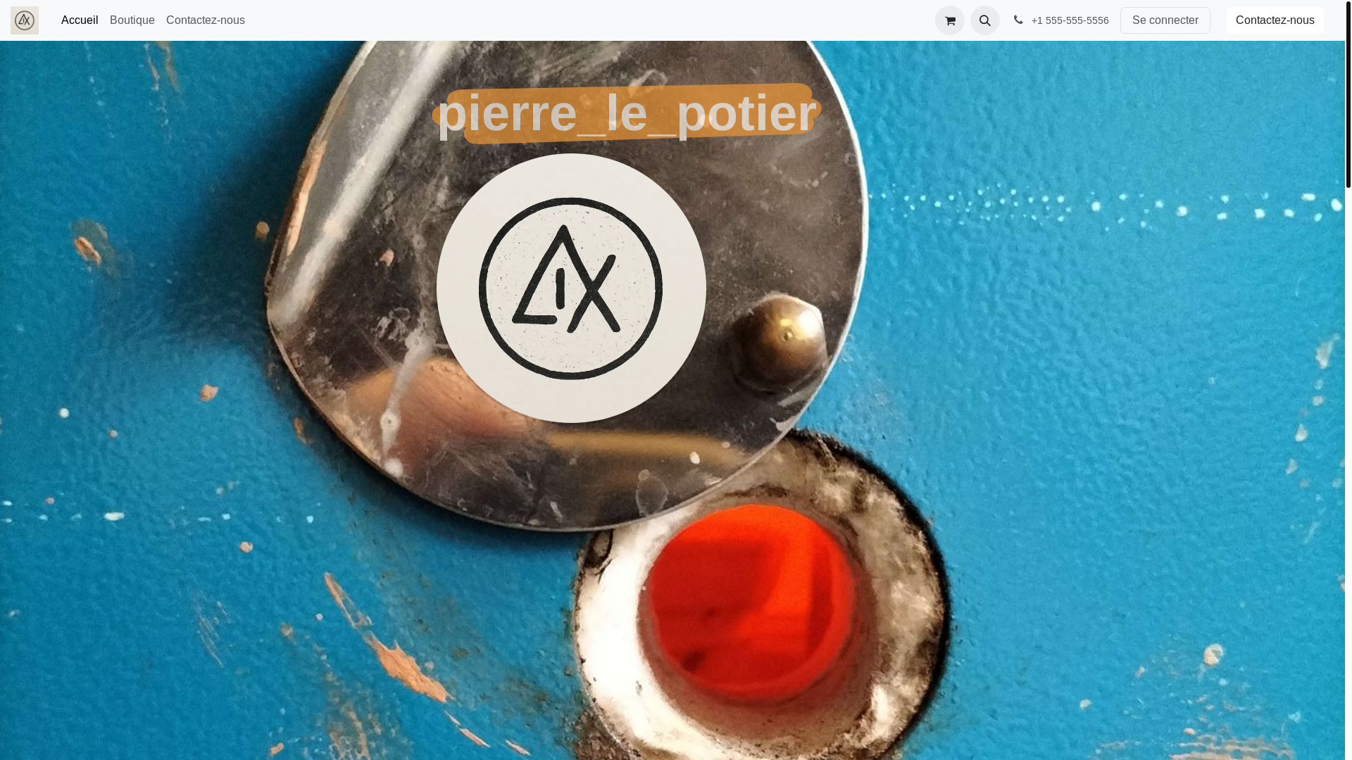 website screenshot of https://pierrelepotier.com/