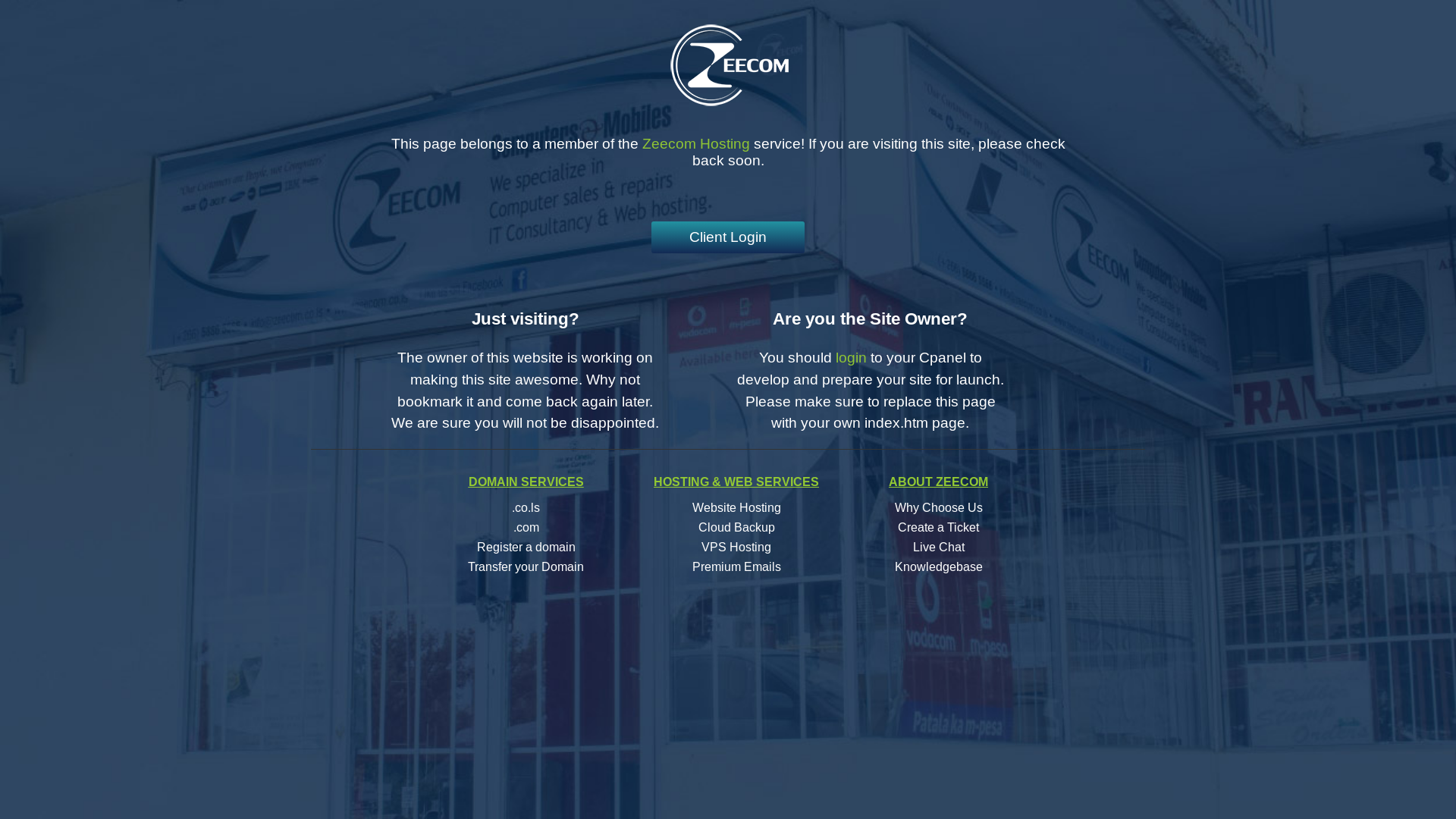 website screenshot of https://drpclothing.co.ls/