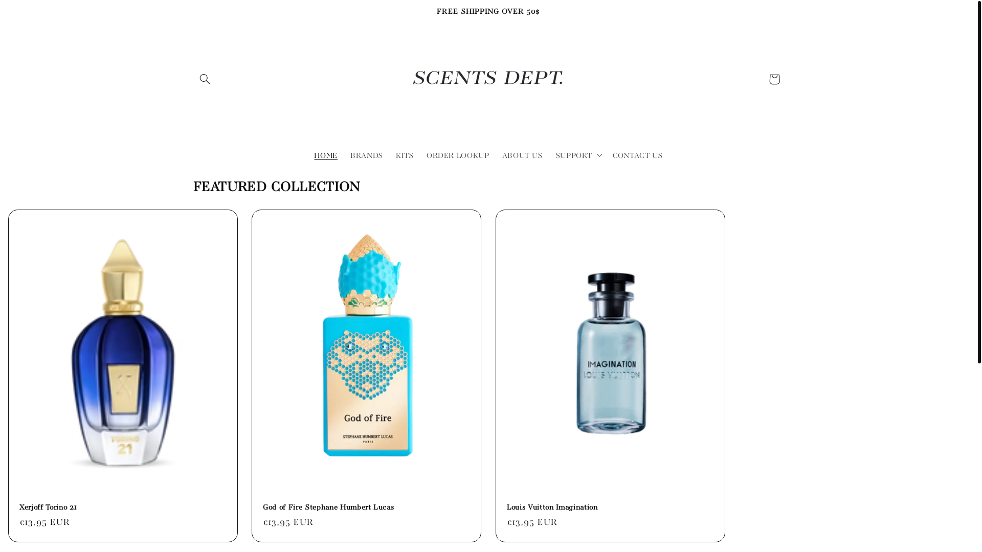 website screenshot of https://scentsdept.com/