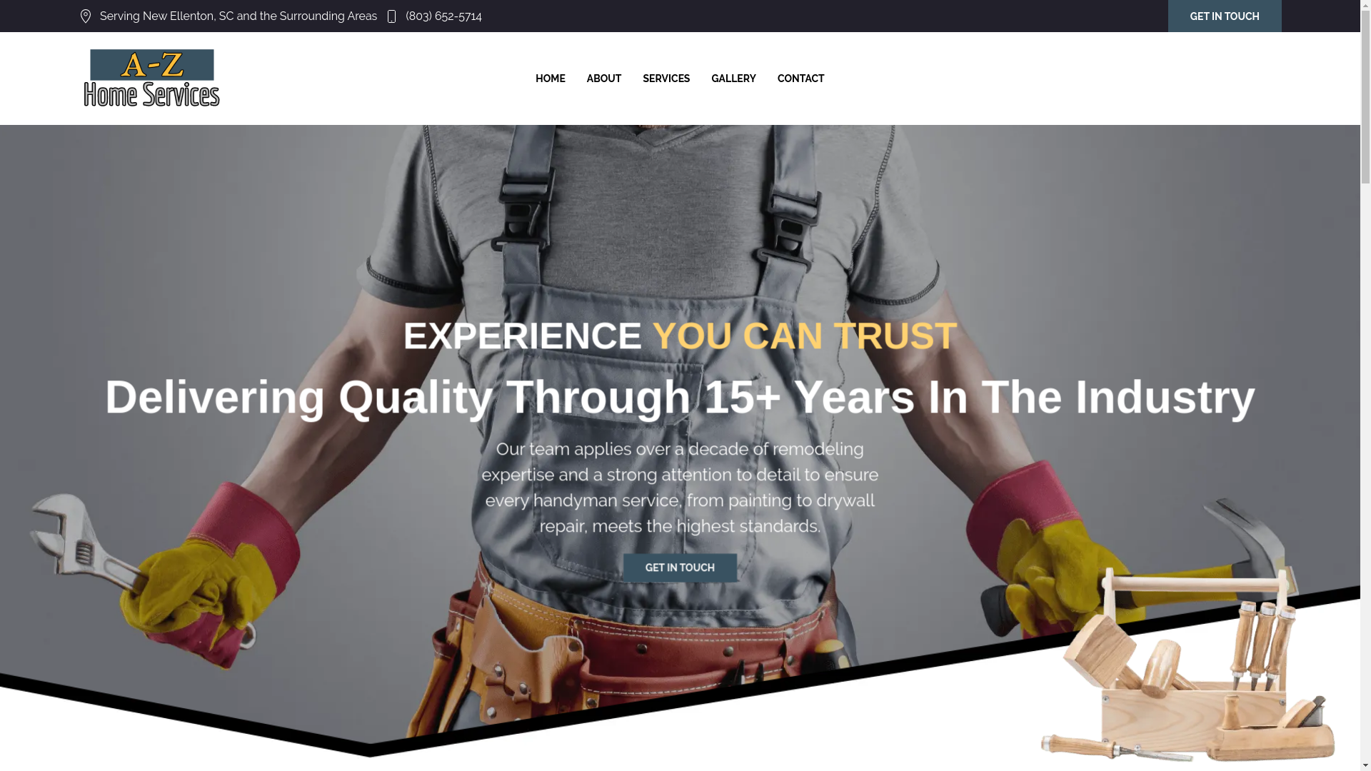 website screenshot of https://azhomeservicessc.com/