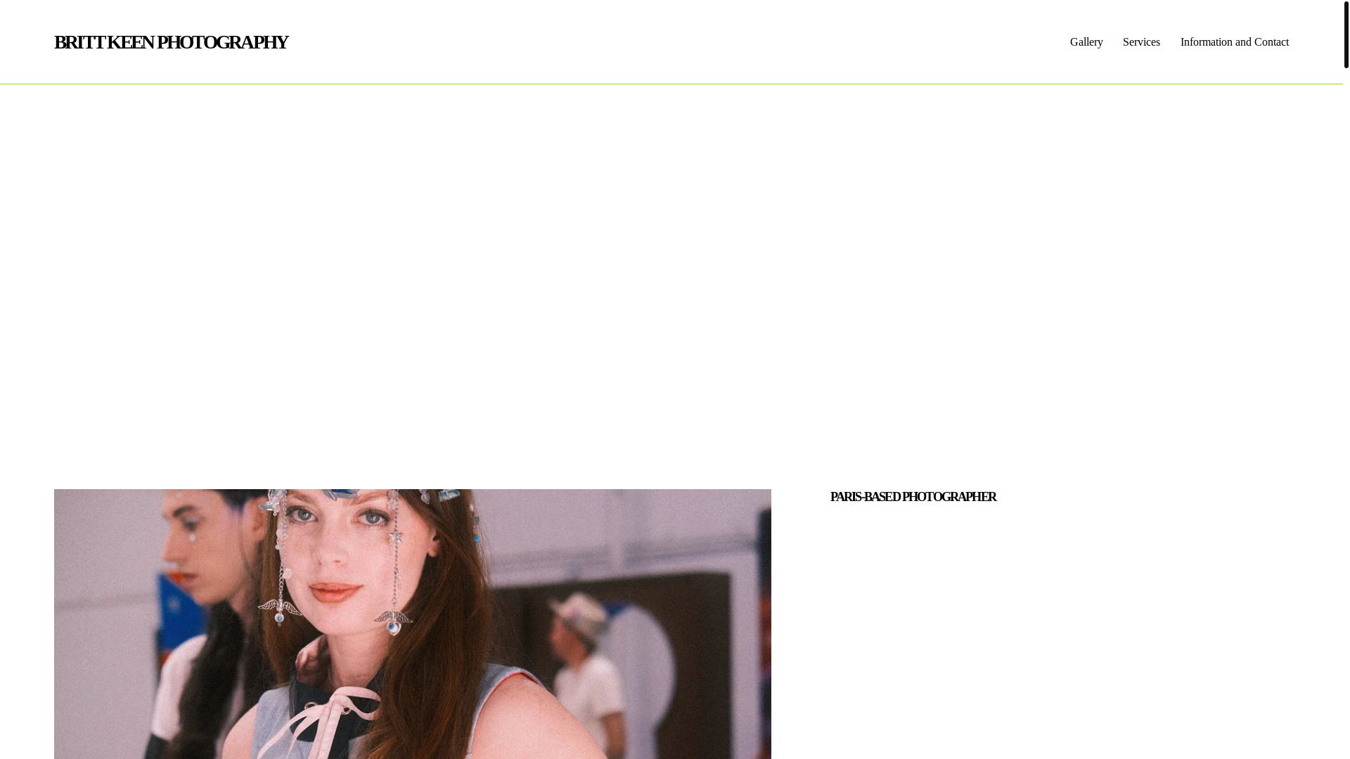 website screenshot of https://brittkeenphotography.com/