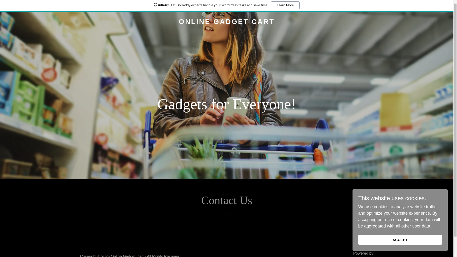 website screenshot of https://onlinegadgetcart.shop/