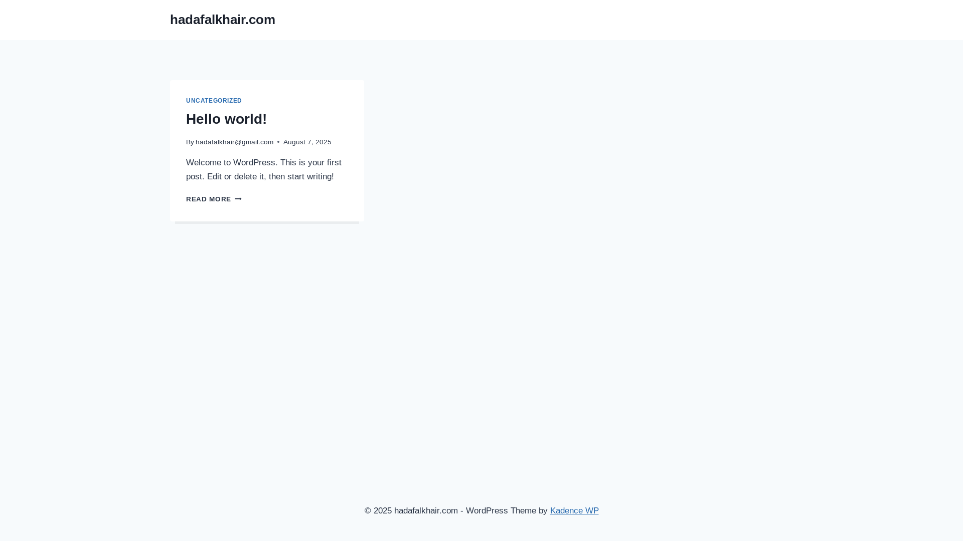 website screenshot of https://hadafalkhair.com/