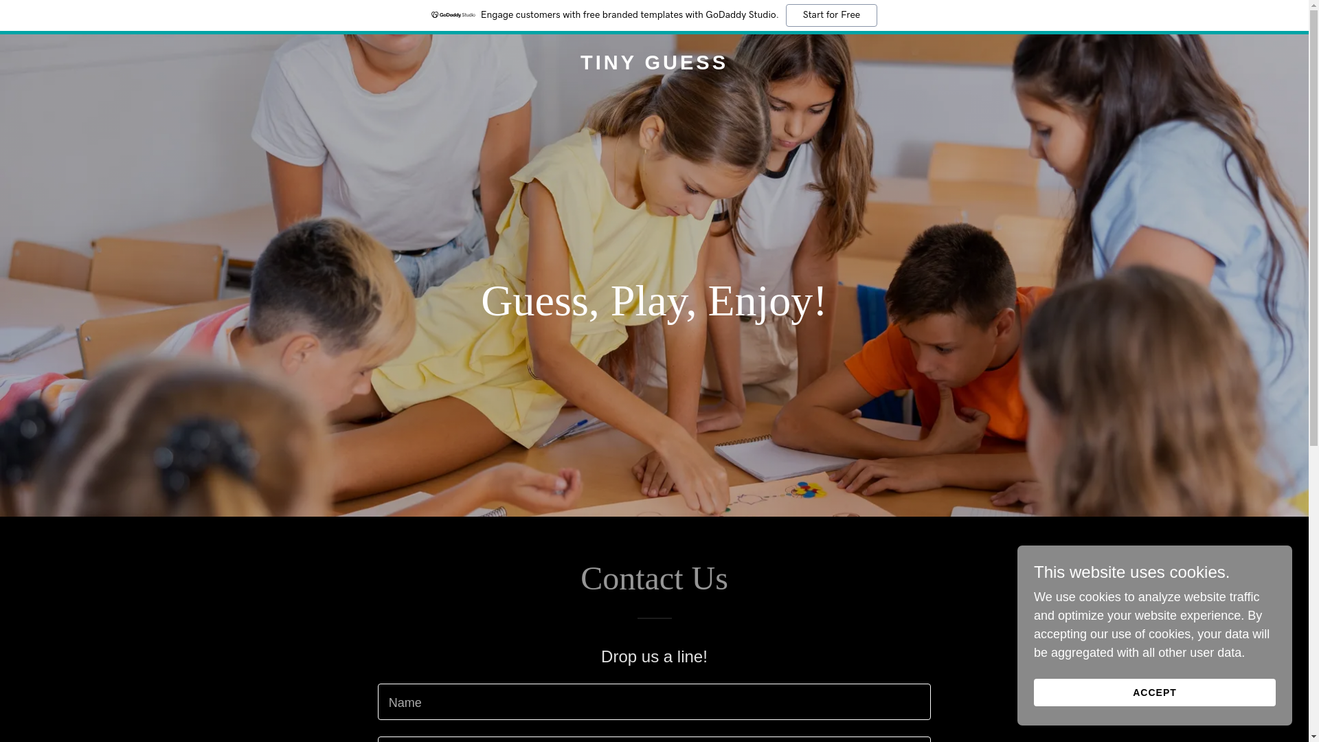 website screenshot of https://tinyguess.com/