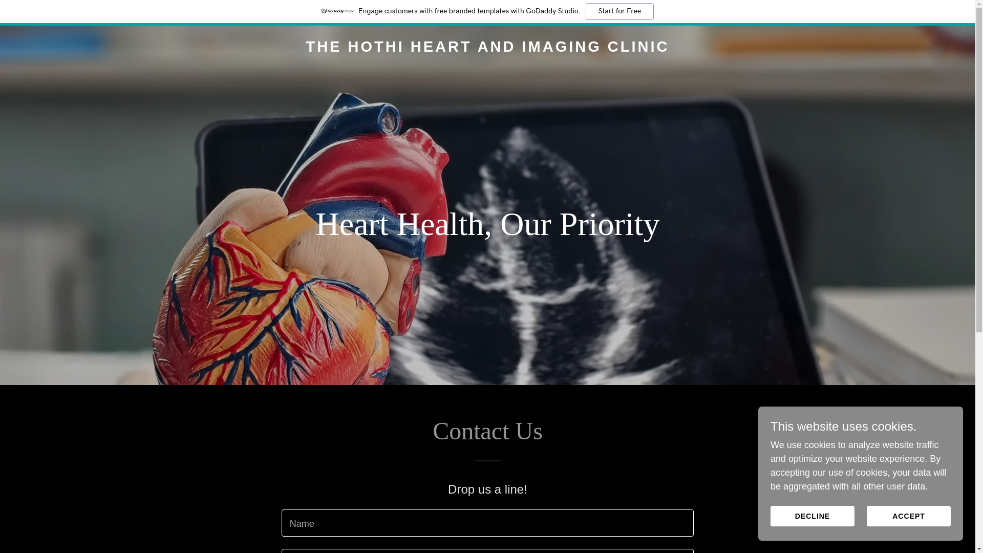 website screenshot of https://hothiheart.co.uk/