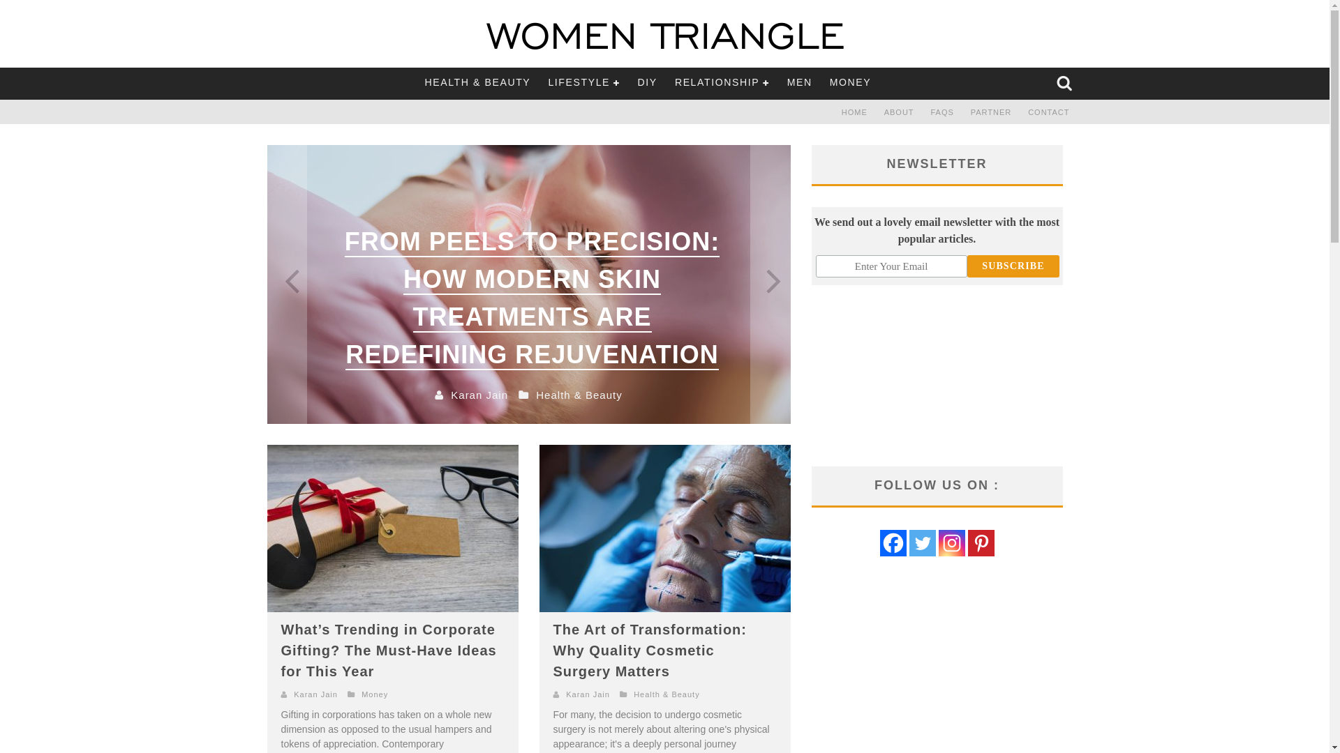 website screenshot of https://www.womentriangle.com/