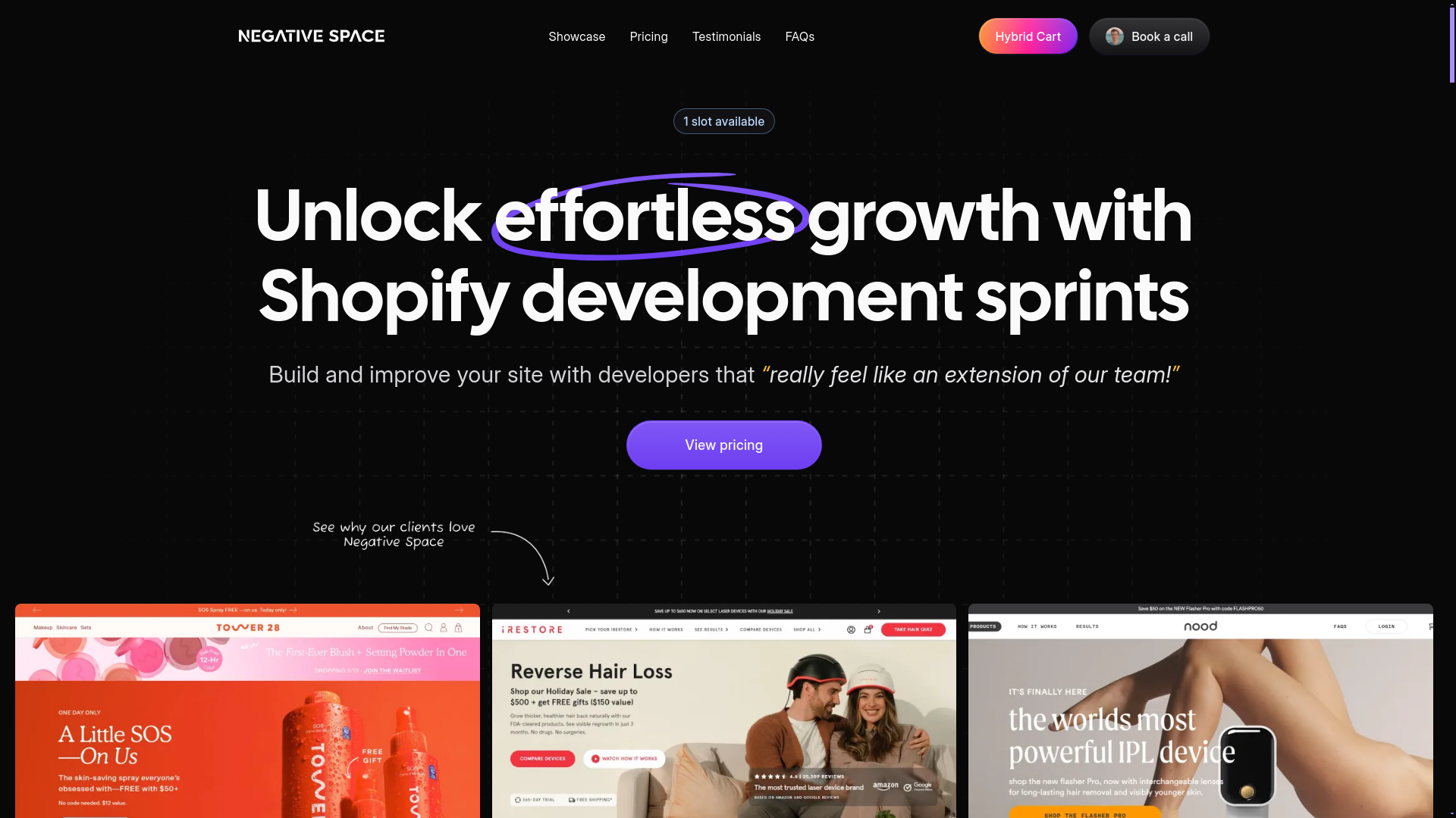 website screenshot of https://negative-space-site-v2.pages.dev/
