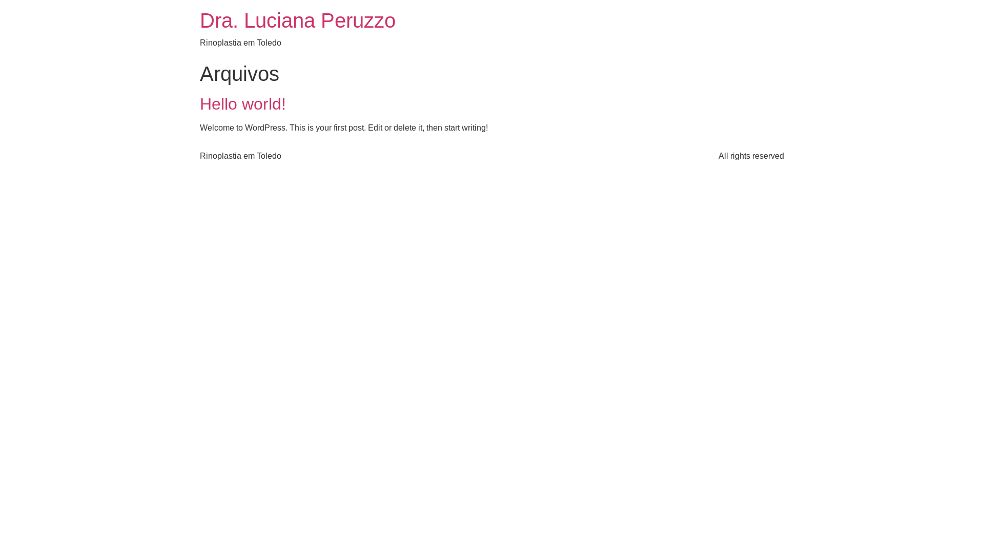 website screenshot of https://rinoplastiatoledo.com.br/