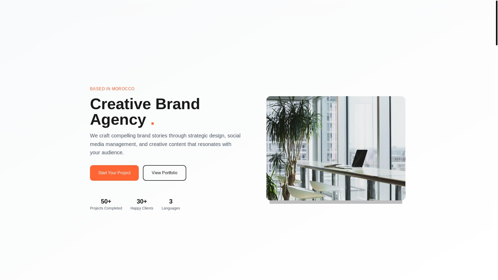 website screenshot of https://casabrand.studio/