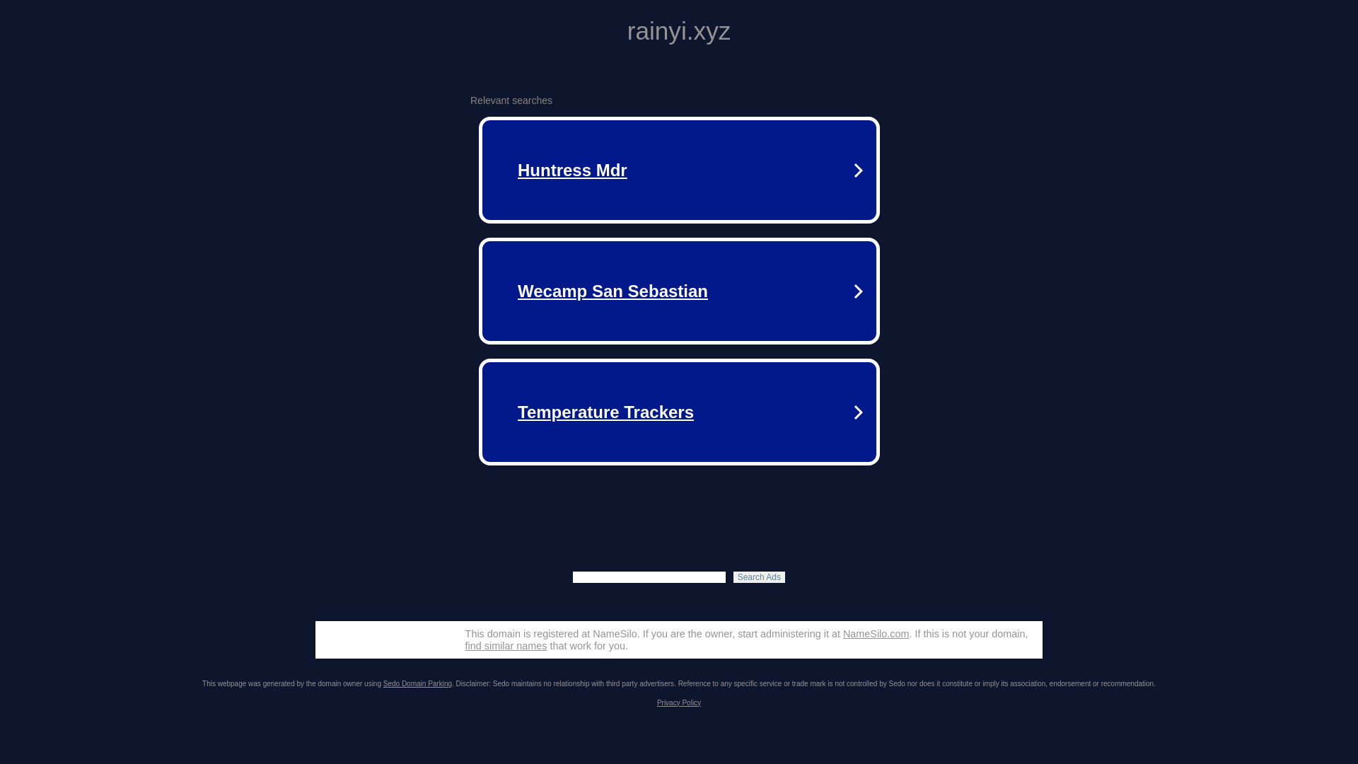 website screenshot of https://rainyi.xyz/