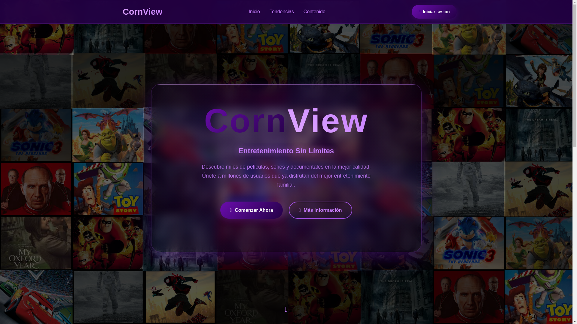 website screenshot of https://cornview.site/