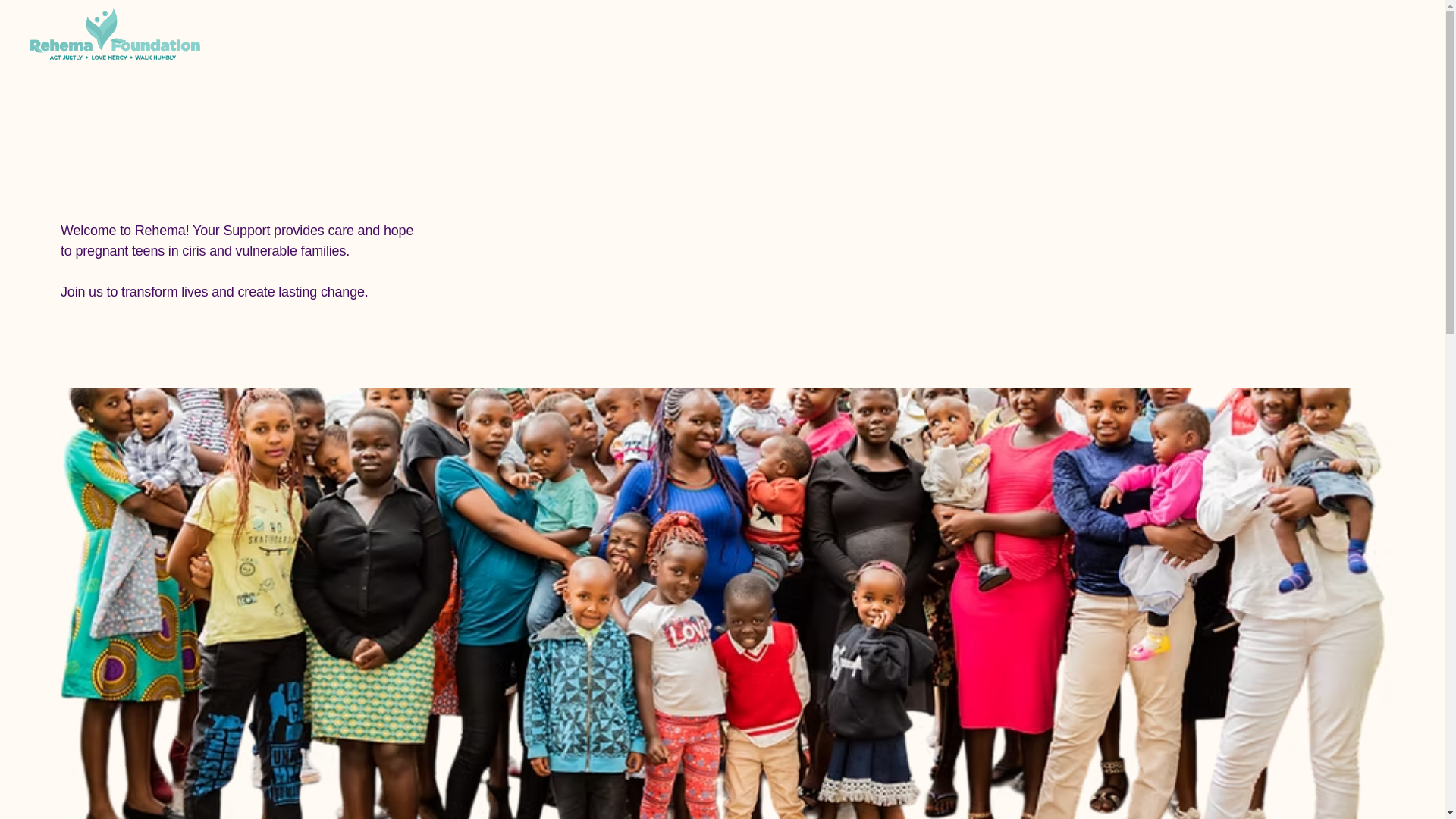 website screenshot of https://rehemafoundationglobal.org/