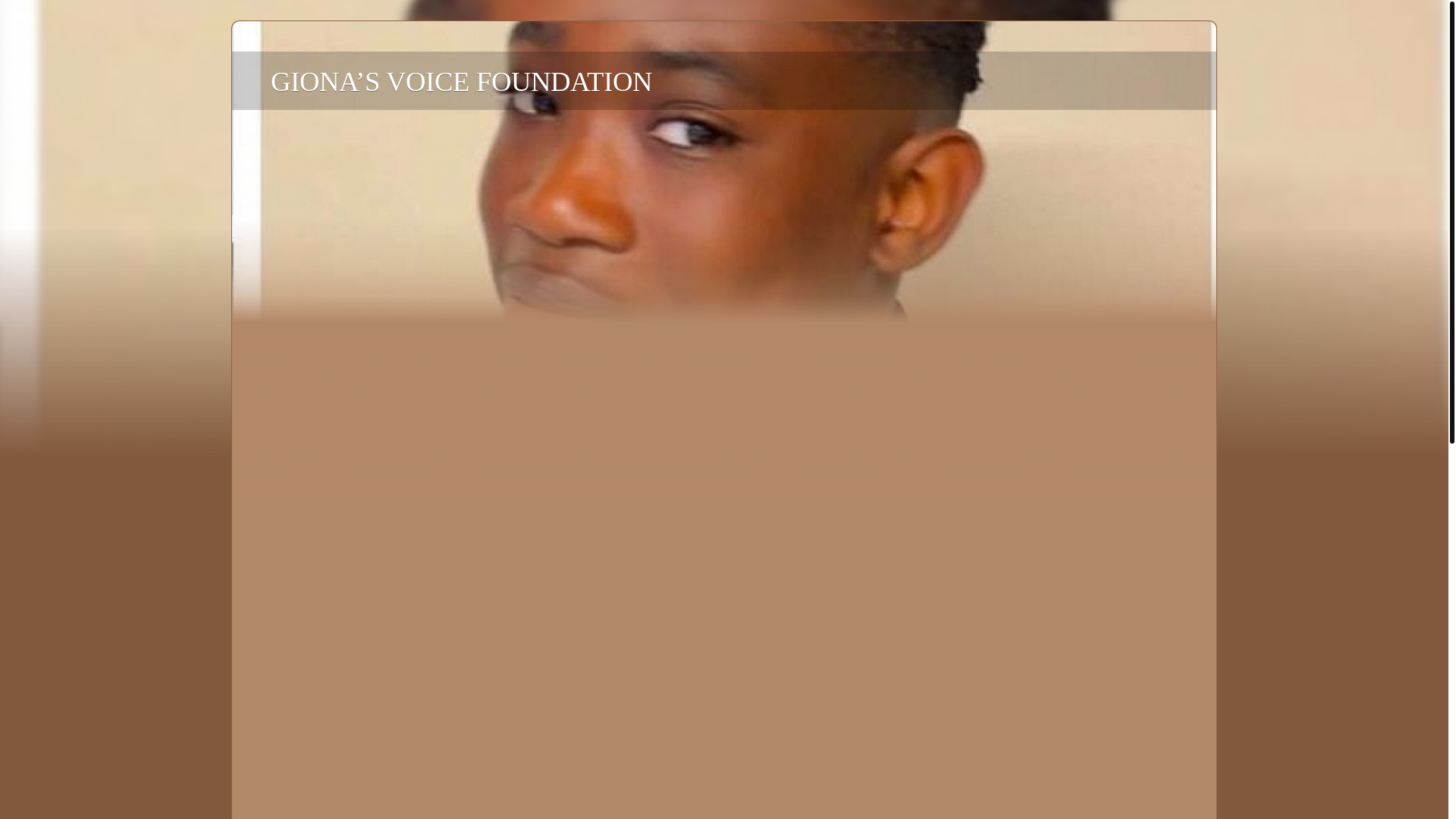 website screenshot of https://gionavoicefoundation.org/