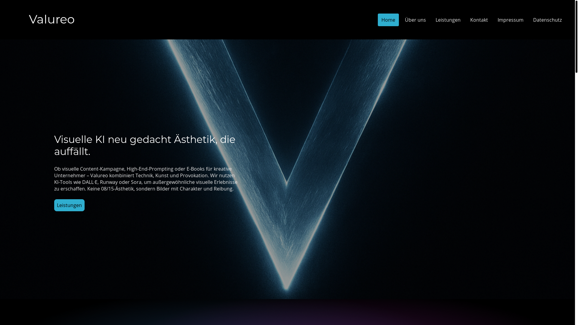 website screenshot of https://valureo.de/
