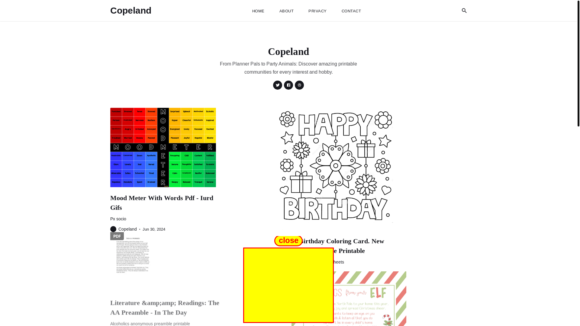 website screenshot of https://copeland.pages.dev/