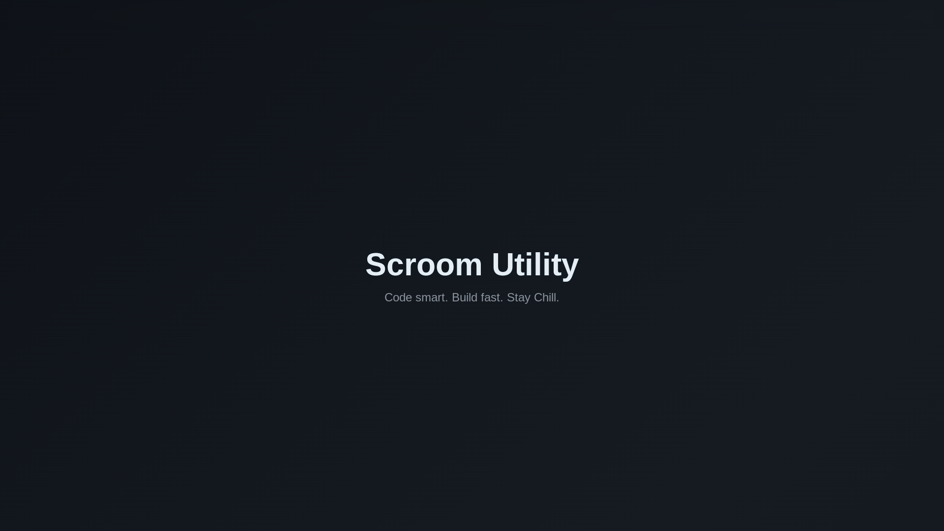 website screenshot of https://scroomutility.pages.dev/