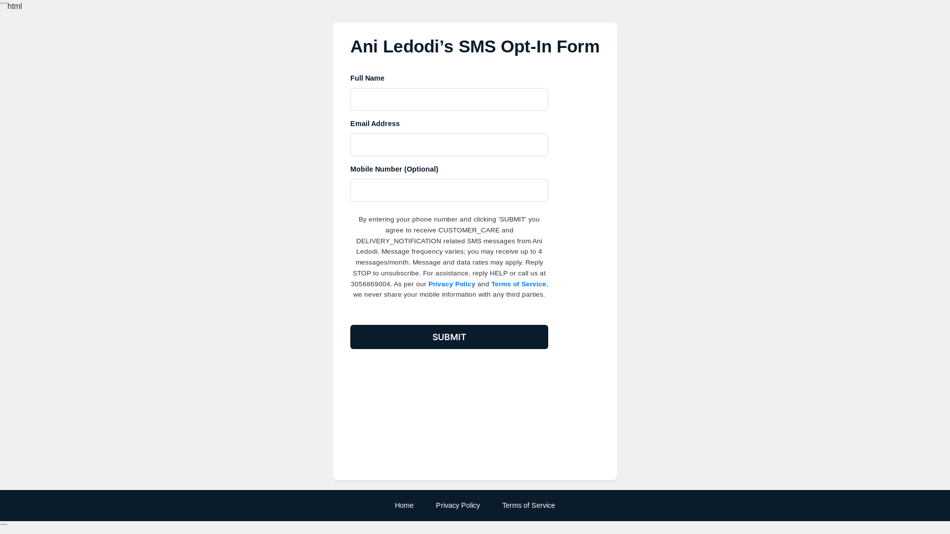 website screenshot of https://aniledodi.pages.dev/