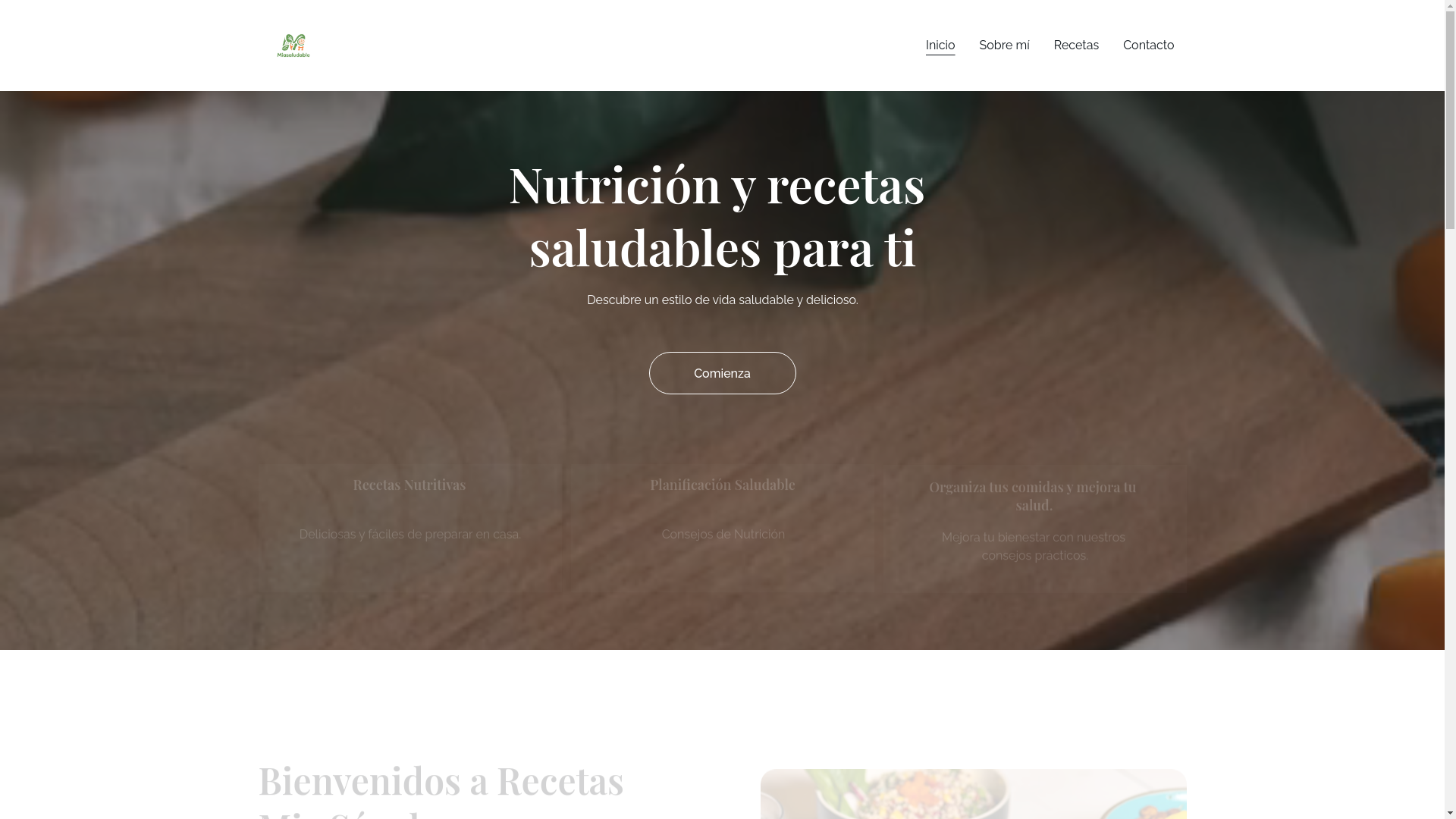 website screenshot of https://miasaludable.online/