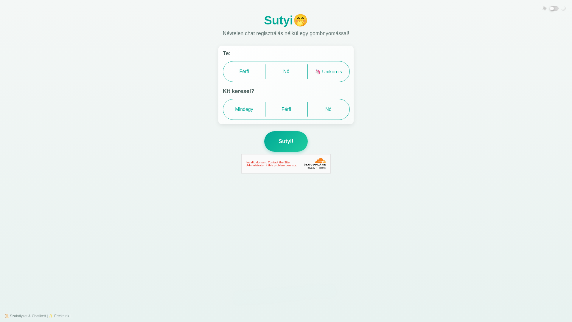website screenshot of https://sutyichat.hu/