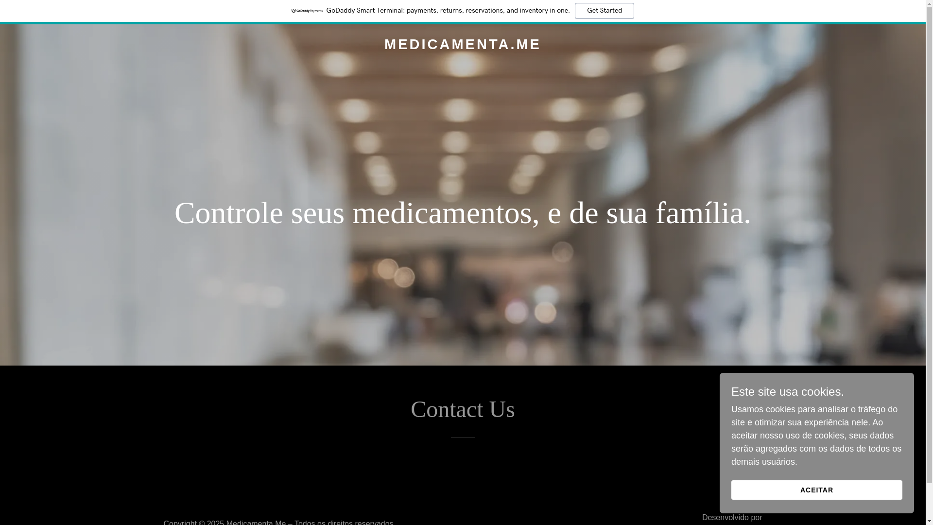 website screenshot of https://medicamenta.me/