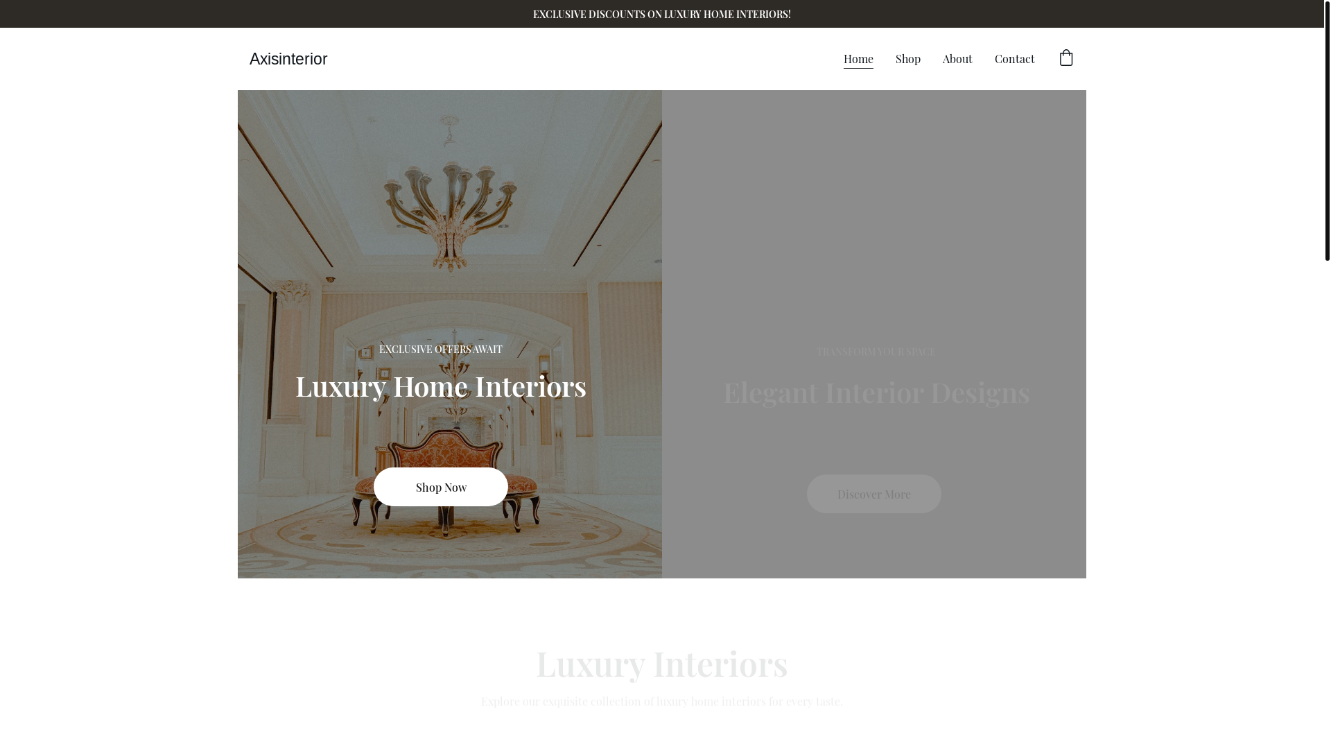 website screenshot of https://axisinterior.online/