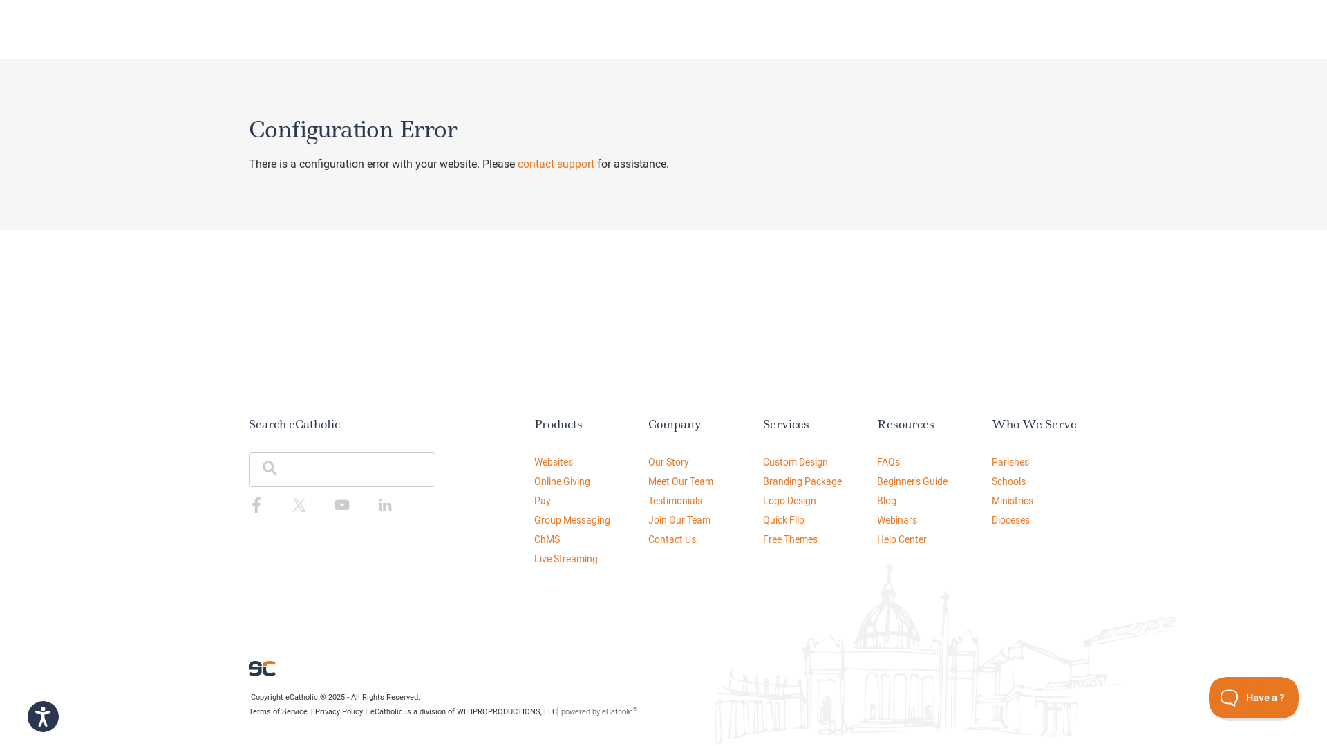 website screenshot of https://stclarechurchcliftonnj.com/