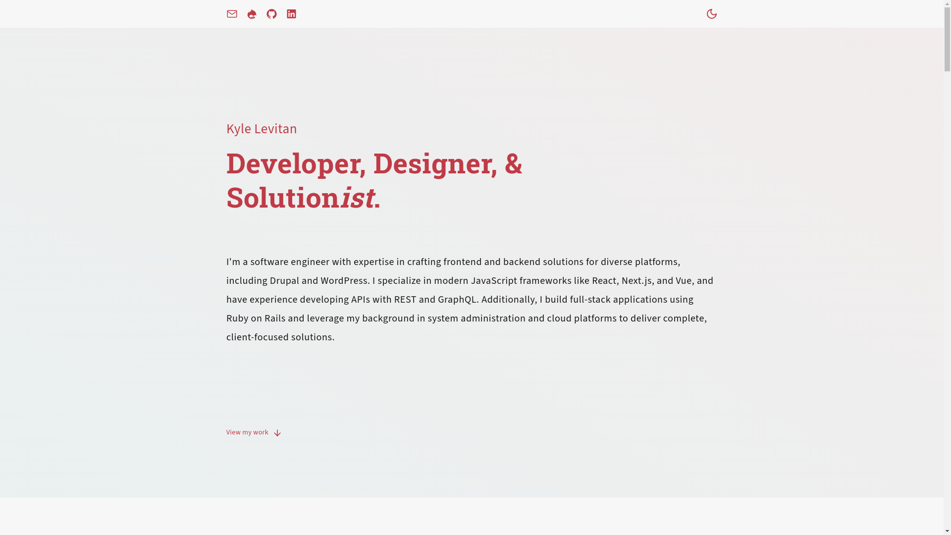 website screenshot of https://kylelevitan-next.pages.dev/