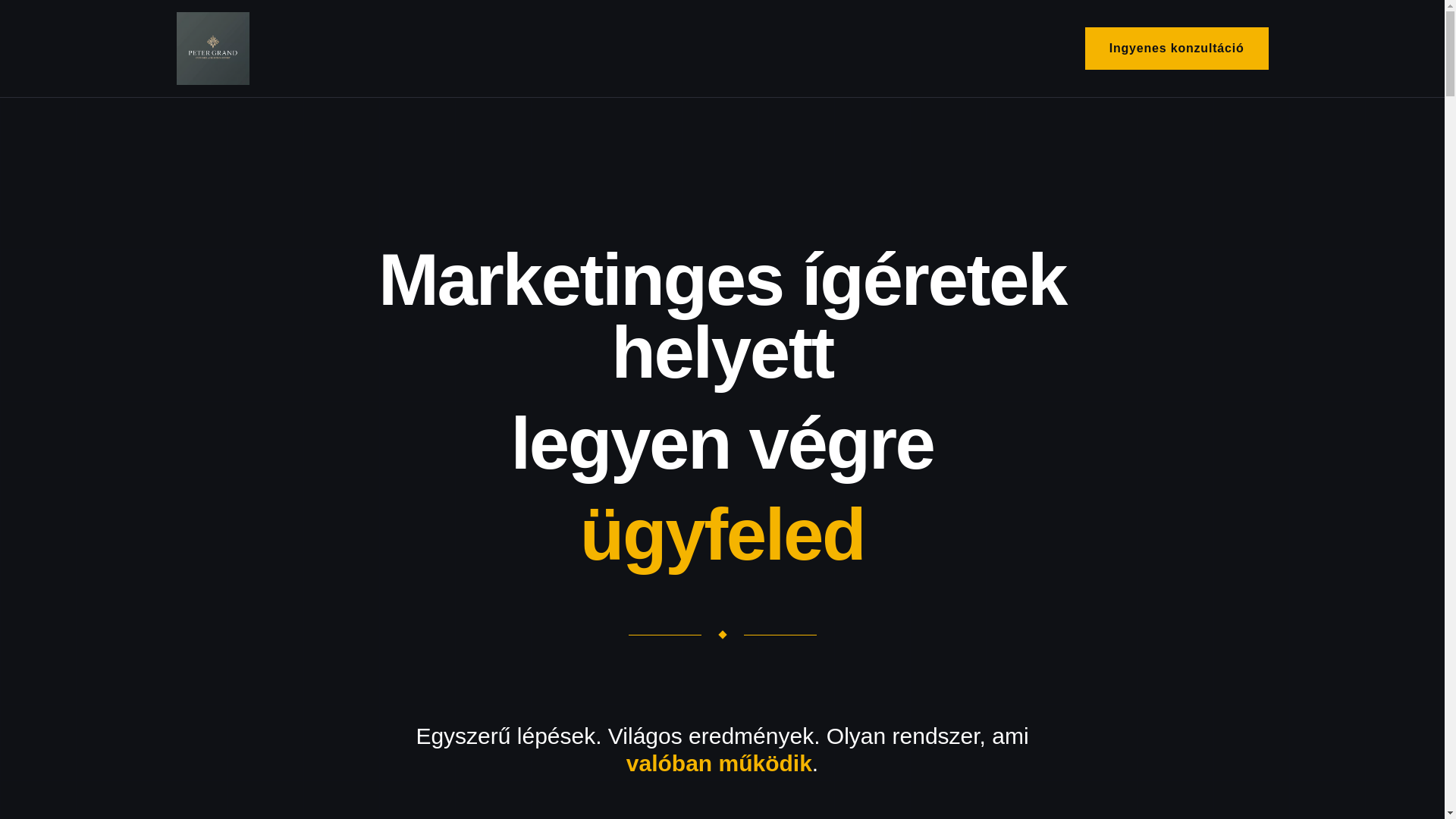 website screenshot of https://petergrand.org/